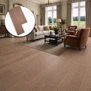 Parquet Prefinito in Rovere Garbelotto Effetto Cuoio Anticato Spazzolato Verniciato Senza Bisello 14x90x900/1000 mm – Lotto 15 mq