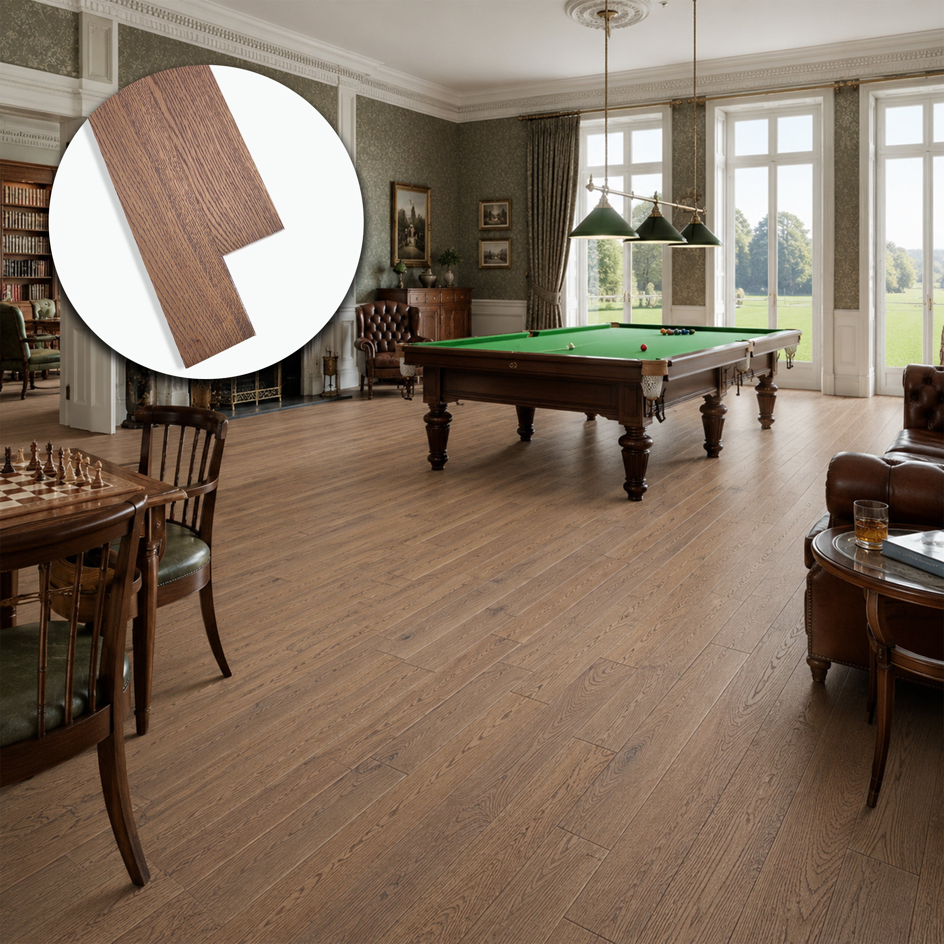 Parquet Prefinito in Rovere Garbelotto Effetto Cuoio Anticato Spazzolato Verniciato Senza Bisello 14x90x900/1000 mm – Lotto 15 mq