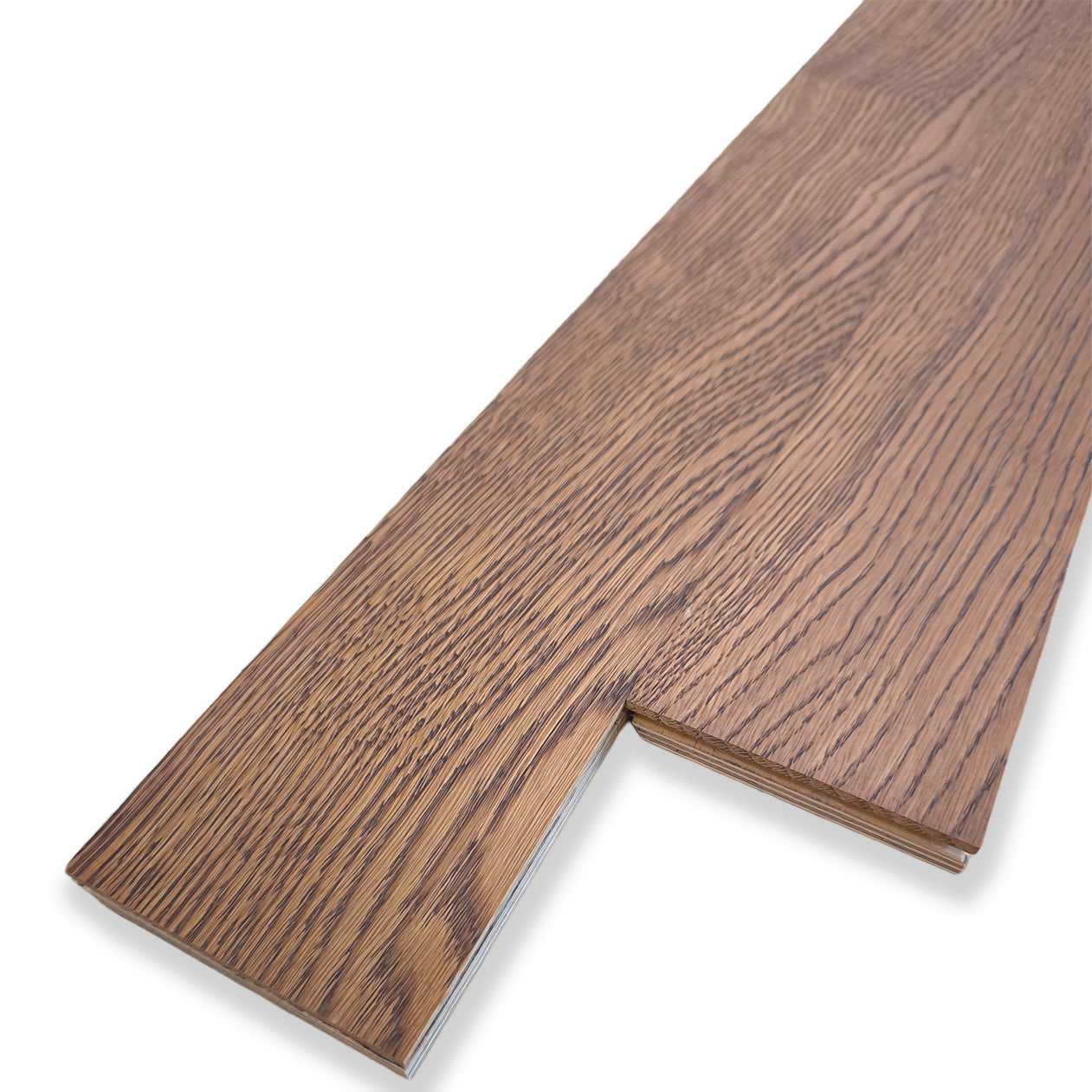 Parquet Prefinito in Rovere Garbelotto Effetto Cuoio Anticato Spazzolato Verniciato Senza Bisello 14x90x900/1000 mm – Lotto 15 mq