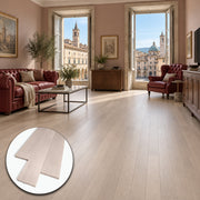 Parquet Prefinito Rovere Neve Light Garbelotto ListoFloor Maxi 800x90x9 mm – Verniciato Senza Bisello, Stock 51 m²