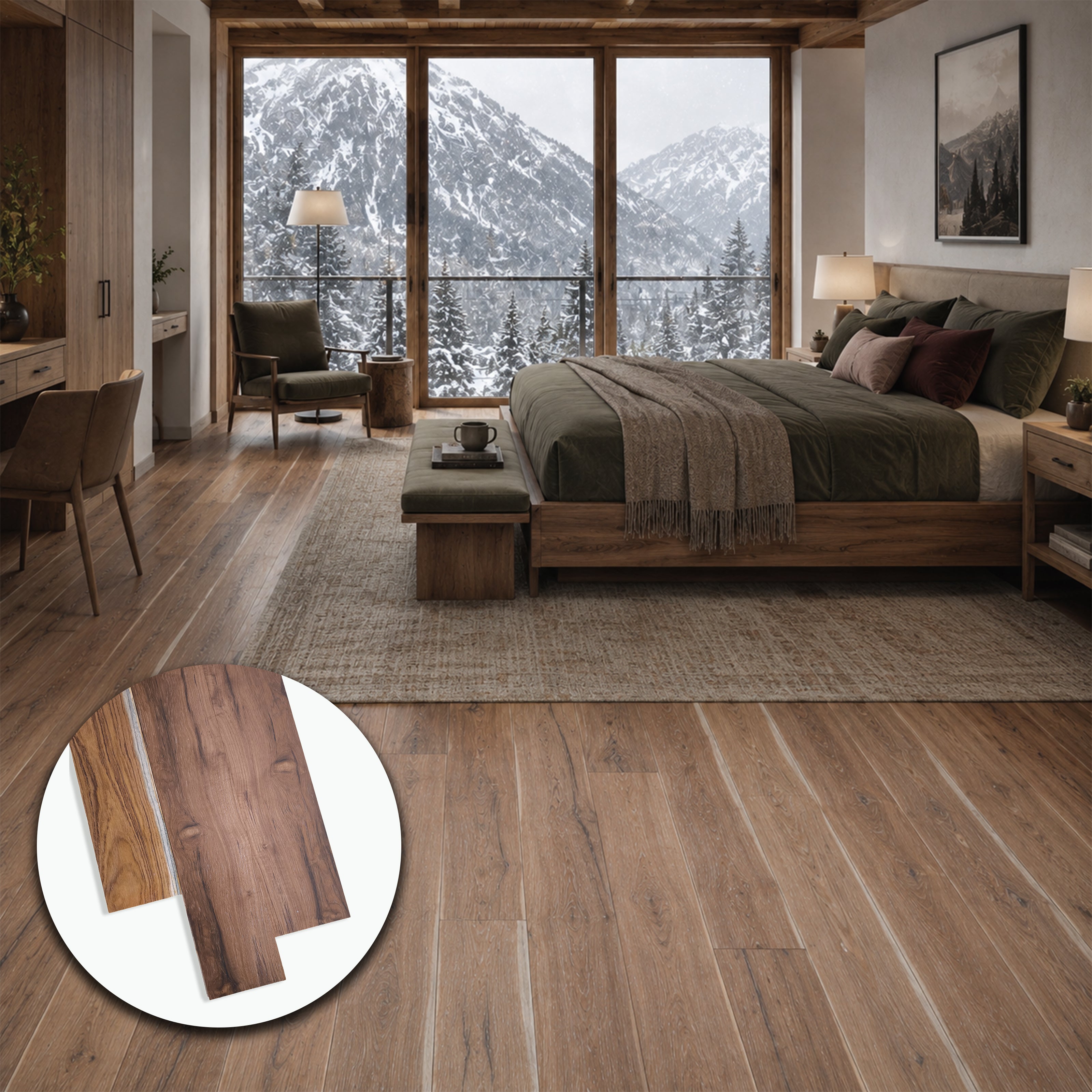 Parquet Prefinito in Teak Burma Garbelotto Alburnato Spazzolato Verniciato Opaco Senza Bisello 10x145x1500/2150 mm – Lotto 16 mq