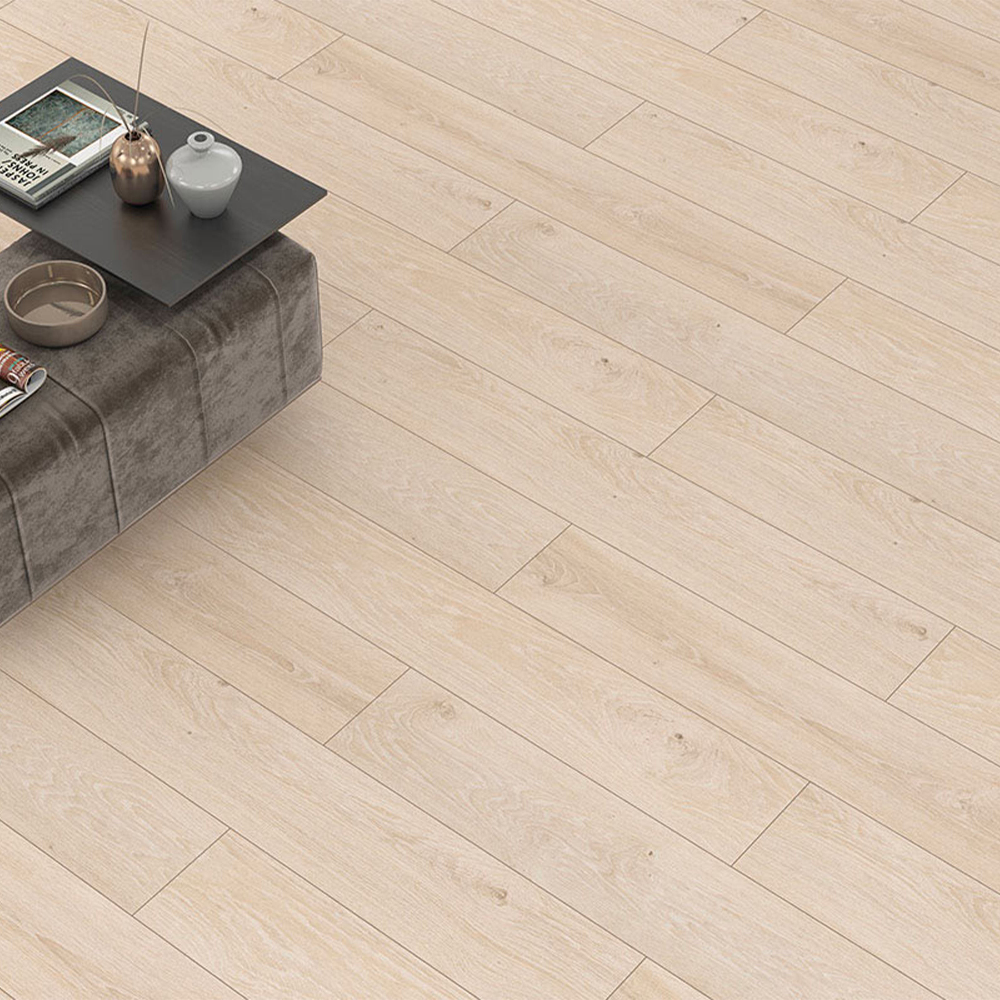 Pavimento in laminato 8mm Click Spazzolato  bisellato SATEN 197x1205 - 10 anni garanzia