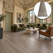 Pavimento LVT Autoadesivo Effetto Rovere Tortora 914x152x2 mm – Antigraffio, Resistente all'Acqua e Ignifugo