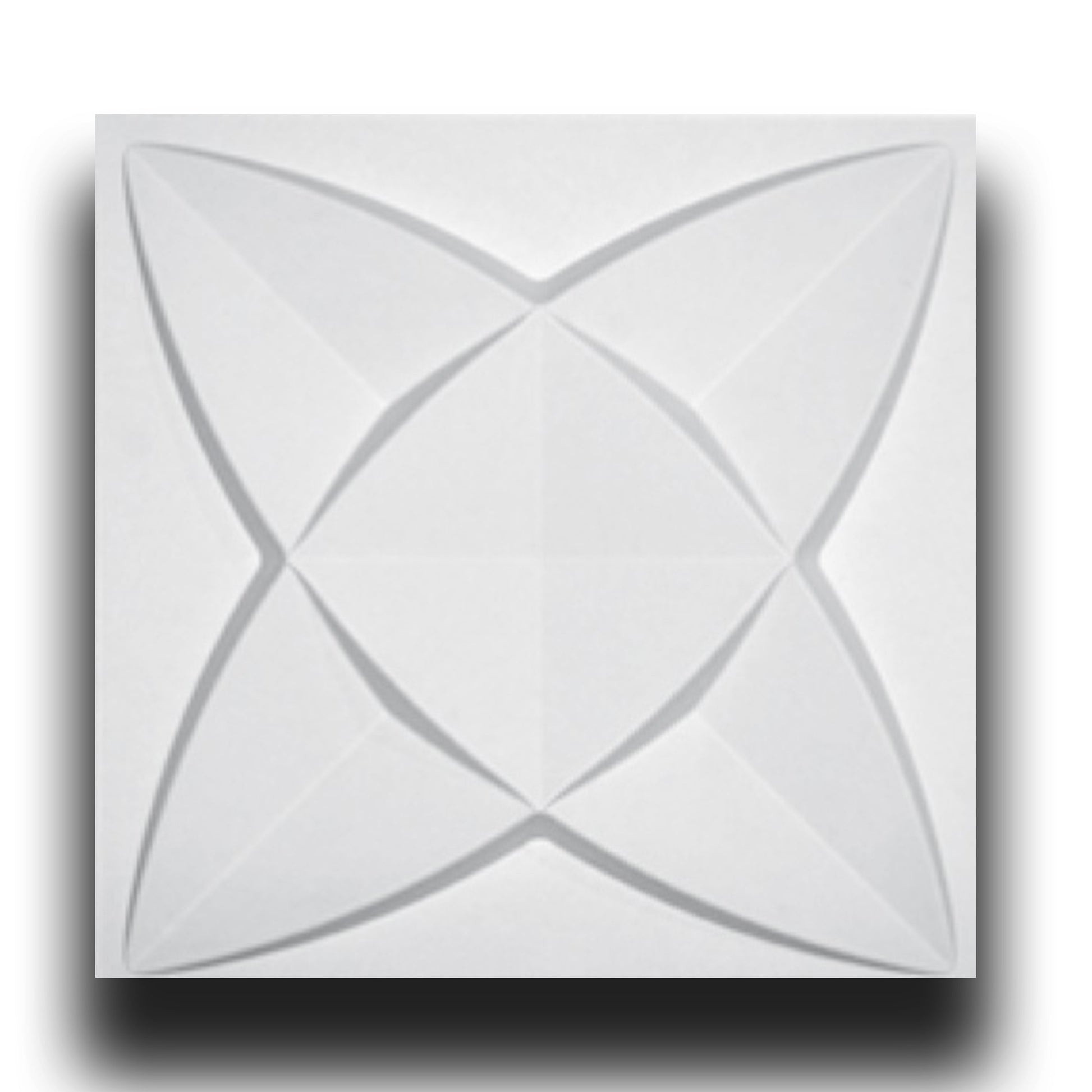 €1,99 Pannello in fibra naturale a parete 3D, rivestimento di lusso 3D 50X50cm BIANCO verniciabile PETALI - Eternal Parquet