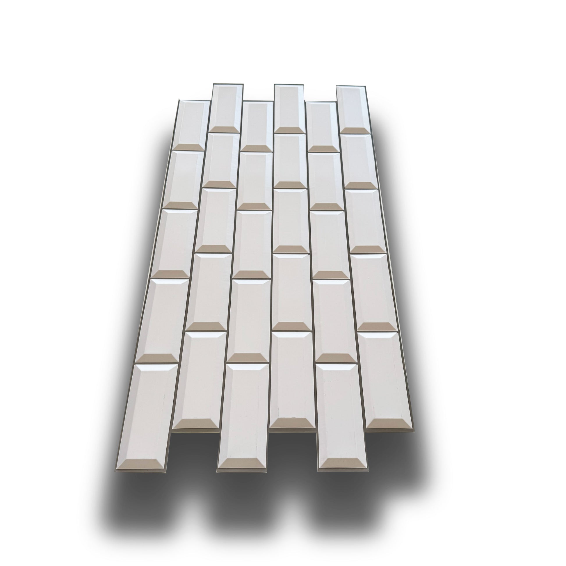 Pannelli 3D Rivestimento a parete in PVC effetto PIASTRELLE FUGATE 96x48cm Realistici, isolanti, idrorepellenti. - Eternal Parquet