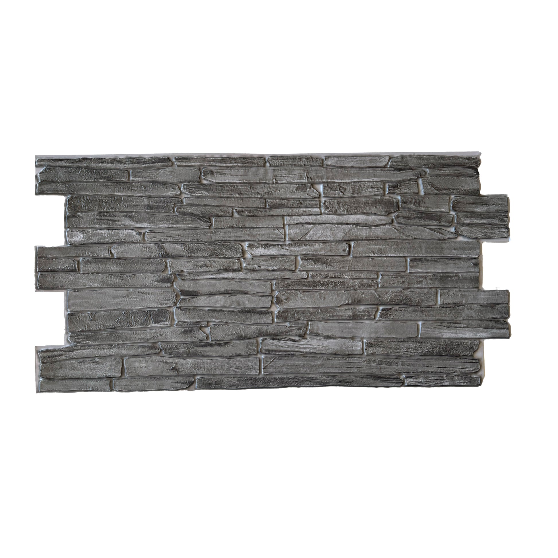 Pannelli 3D Rivestimento a parete in PVC effetto PIETRA MATTONI GRIGIA 96x48cm Realistici, isolanti, idrorepellenti. - Eternal Parquet