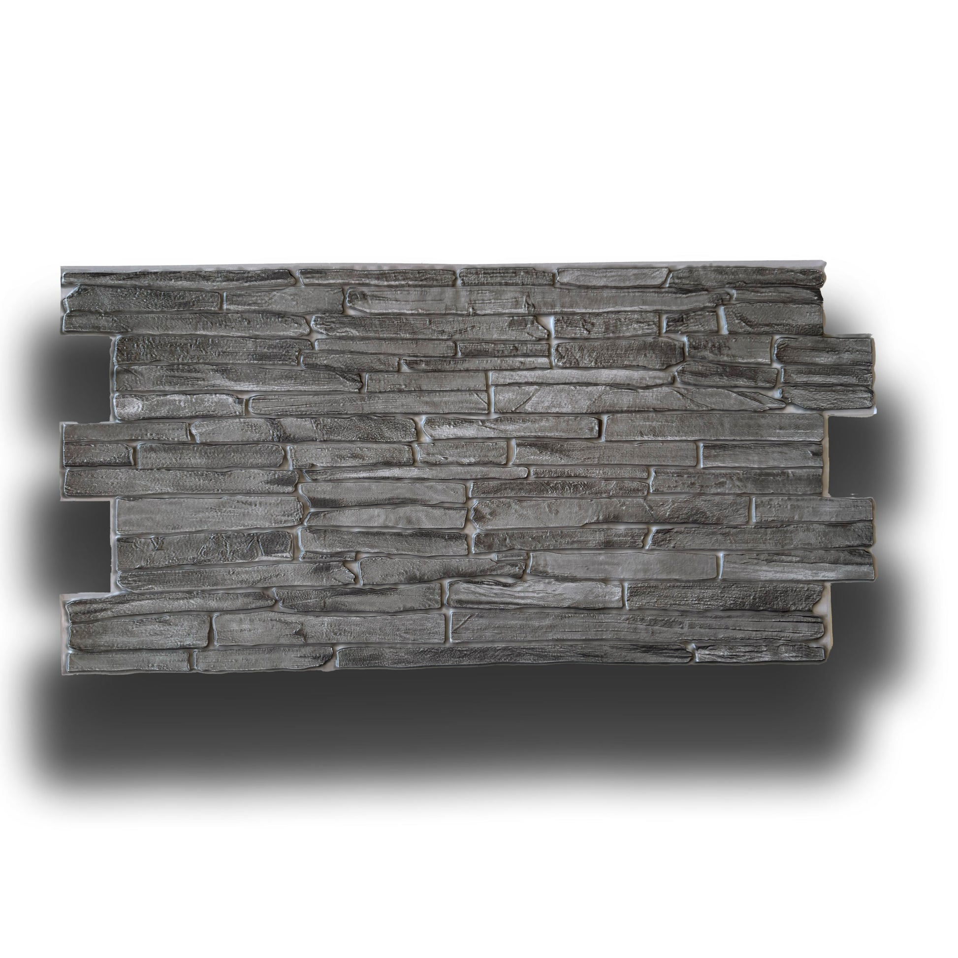 Pannelli 3D Rivestimento a parete in PVC effetto PIETRA MATTONI GRIGIA 96x48cm Realistici, isolanti, idrorepellenti. - Eternal Parquet