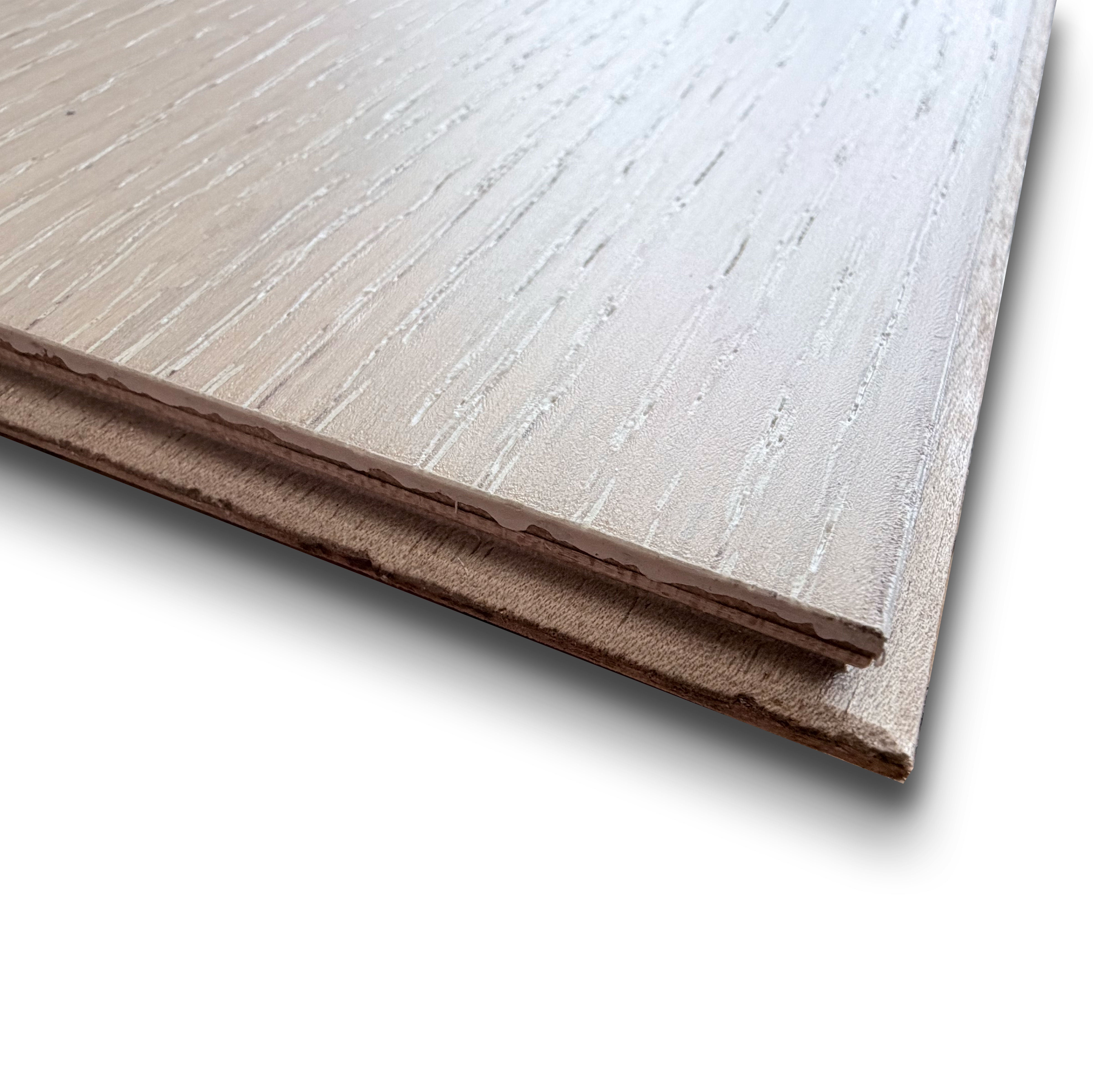 €29,99MQ *STOCK LUXURY* Lotti da 92mq Listoni in Rovere sbiancato RIGATINO prefinito poro aperto ANTIGRAFFIO 10x165x1210mm - Eternal Parquet