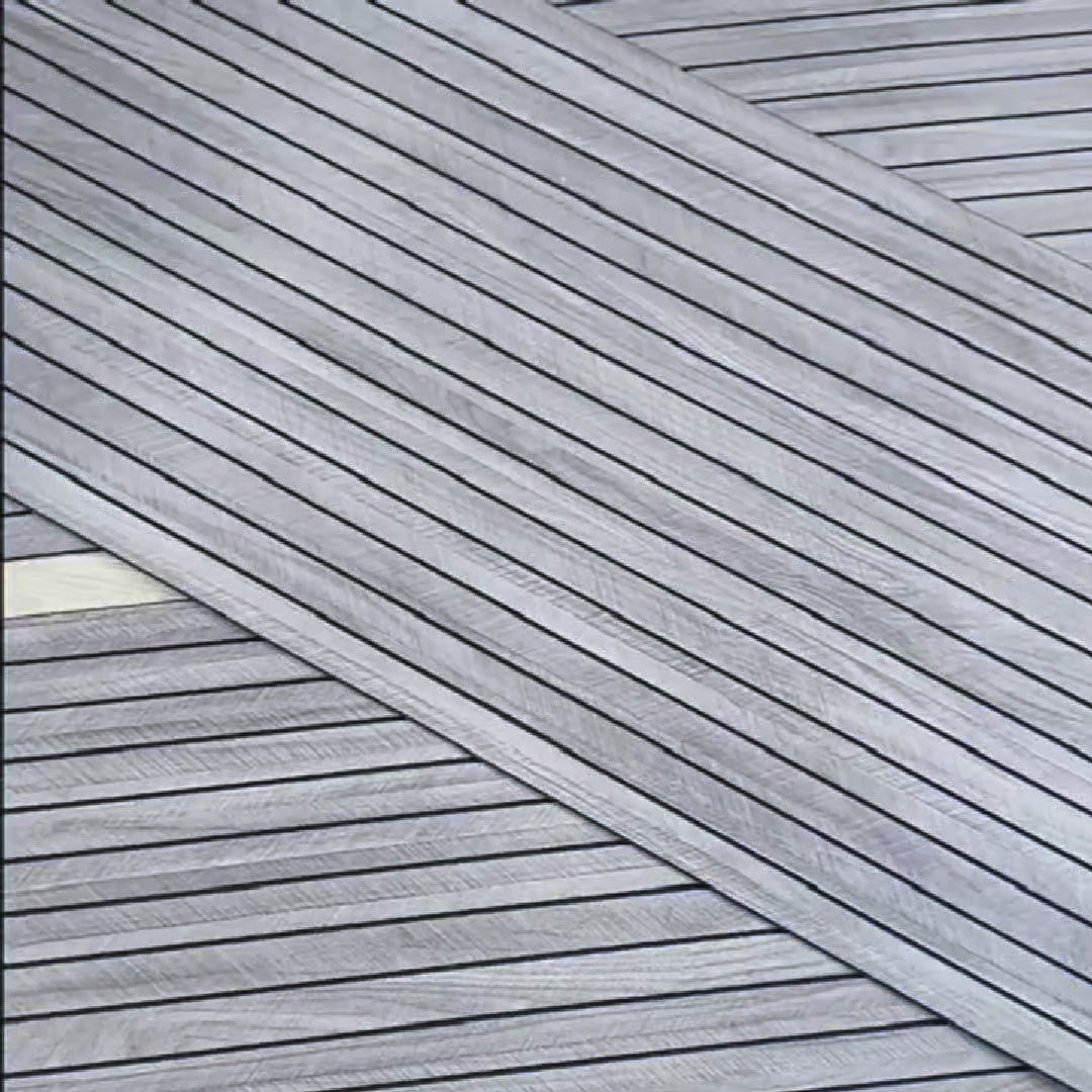 Charger la vidéo : Rouleau de panneau acoustique auto-adhésif (1, 8 m²) en PET enduit de PVC-dimensions 2, 8 x 600 x 3000 mm-divers décors