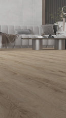 Pavimento Piastroni SPC in Polvere di Pietra click 5mm 610x305mm effetto Cemento/resine CONCRETE SAND