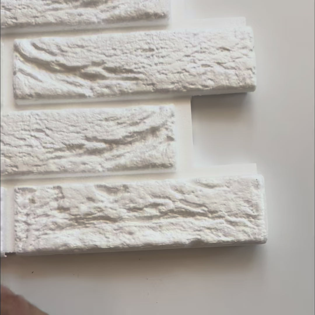 Carica video: 10 o 20mq (76 oppure 152 pezzi) di pannello cappotto isolante mattoncini in polistirene 50x27x2cm verniciabili
