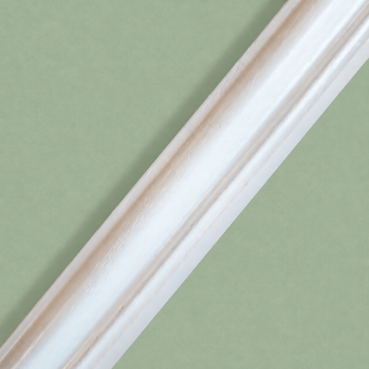 Profilo Bugna per Boiserie in Legno Massello di Ayous Bianco Laccato 30x18 mm con Gola 4x6 mm – Barra da 2,25 m