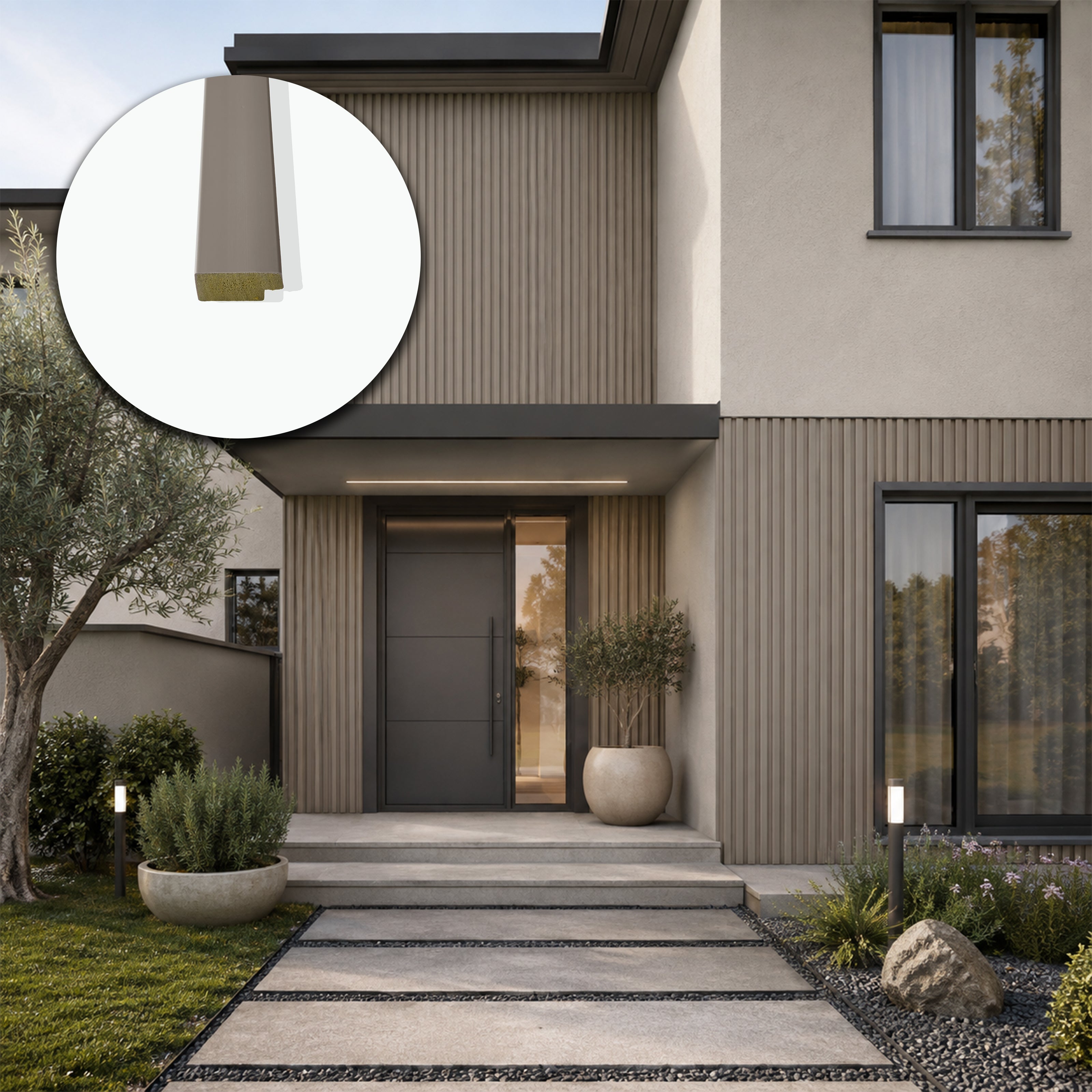 Profilo di Chiusura per Listellato Esterno JH1047 in Polimero HPS 31x21x2800 mm – DECOREST EXTREME JH1065