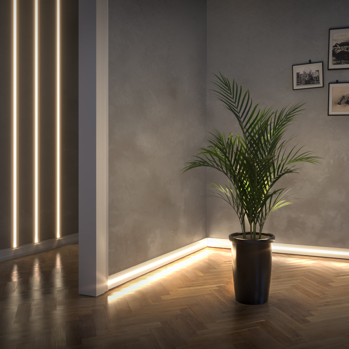 Profilo LED da Incasso per Cartongesso in Polimero 17x100x2700 mm – JX184 – Venduto al Metro Lineare