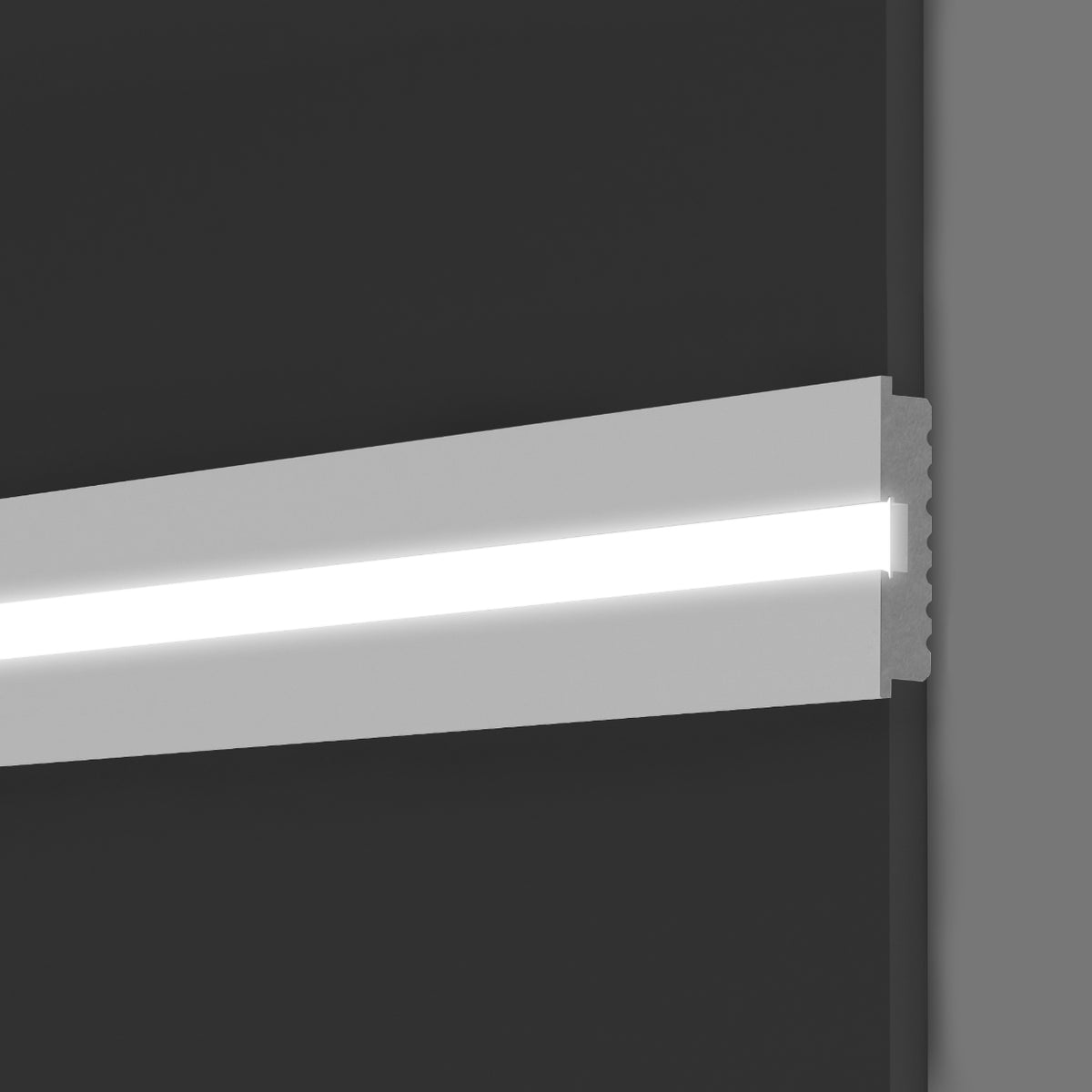 Profilo LED da Incasso per Cartongesso in Polimero 17x80x2700 mm – JX183 – Venduto al Metro Lineare