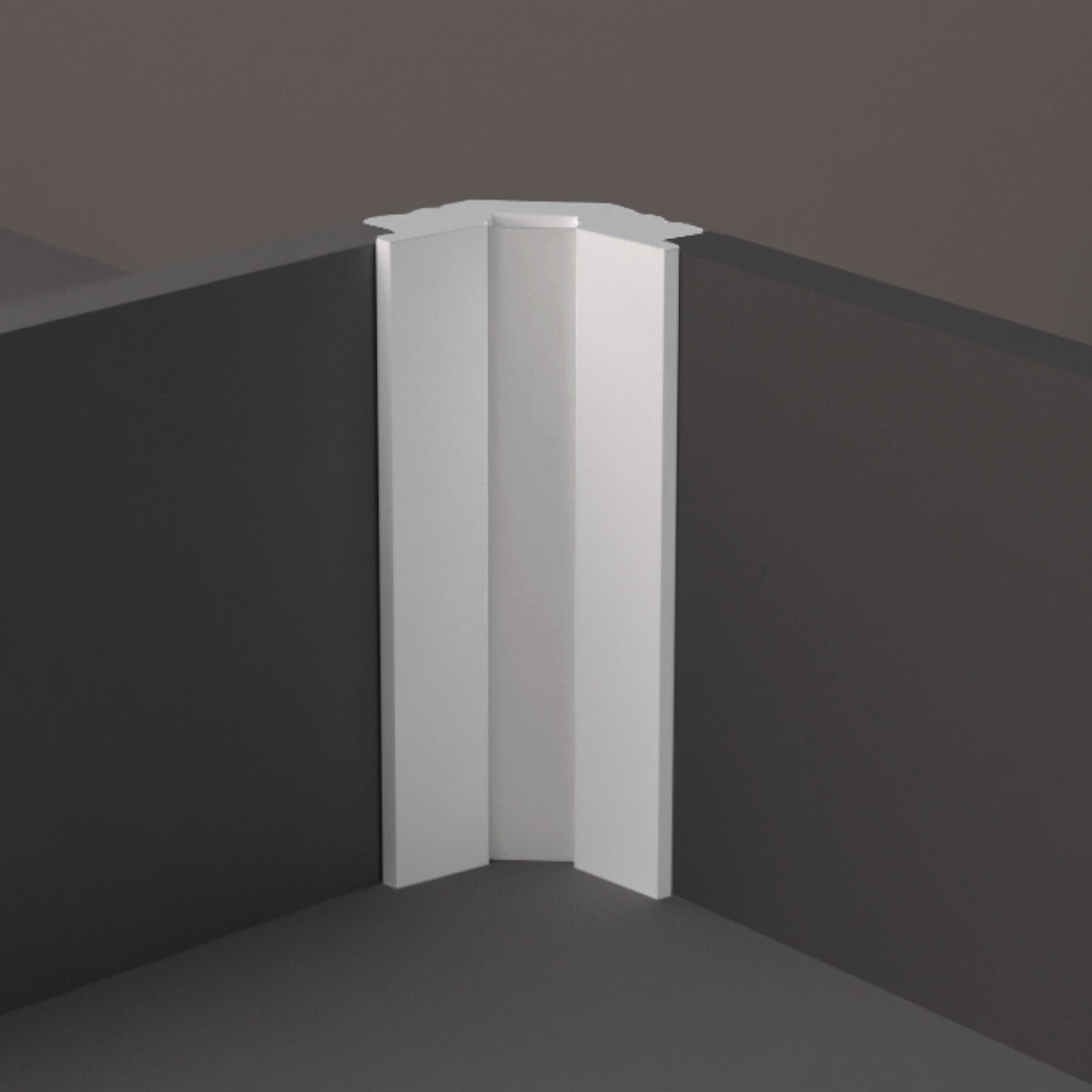 Profilo LED Angolare da Incasso per Cartongesso in Polimero 38x66x2700 mm – JX185 – Venduto al Metro Lineare