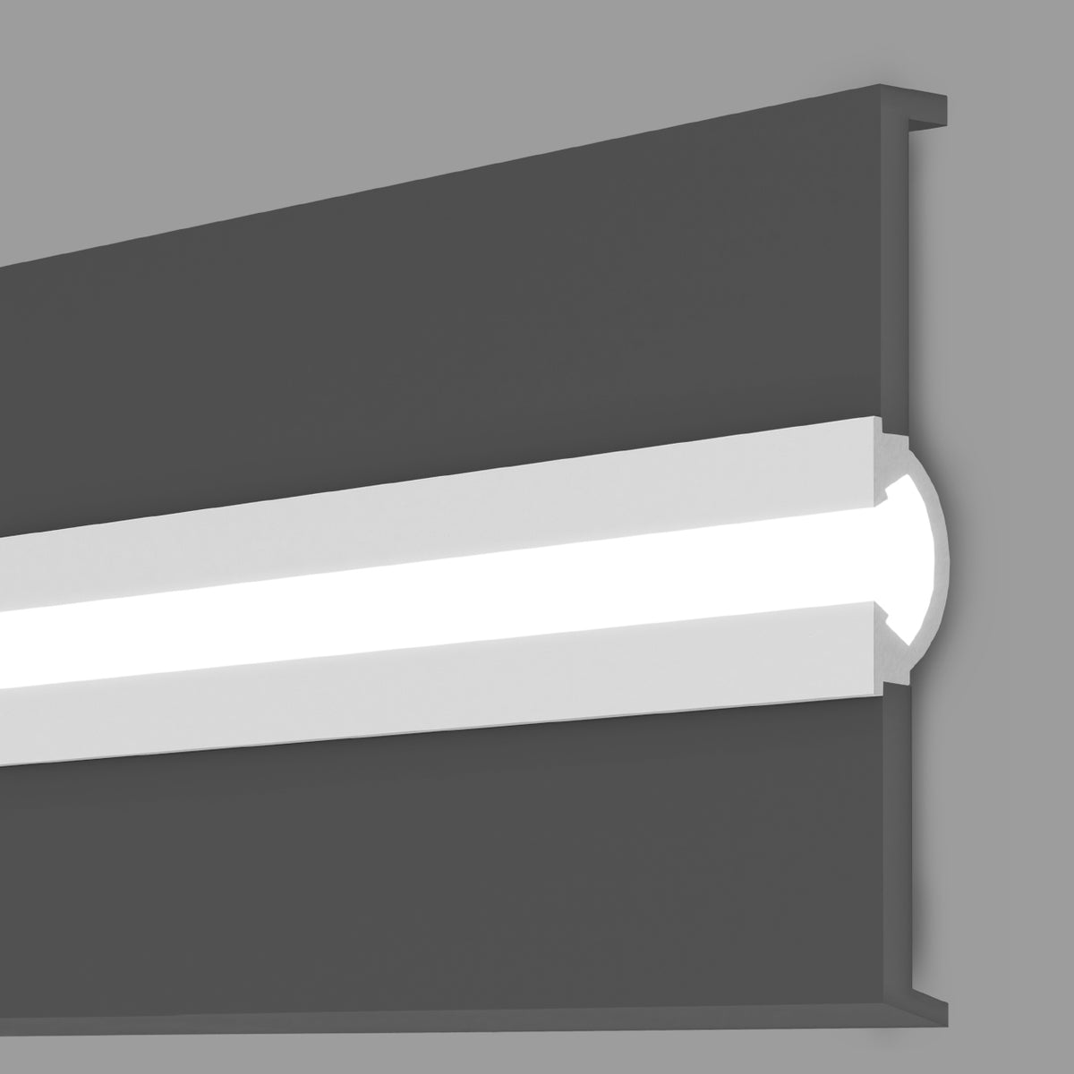 Profilo LED a Gola da Incasso per Cartongesso in Polimero 36x90x2700 mm – JX188 – Venduto al Metro Lineare