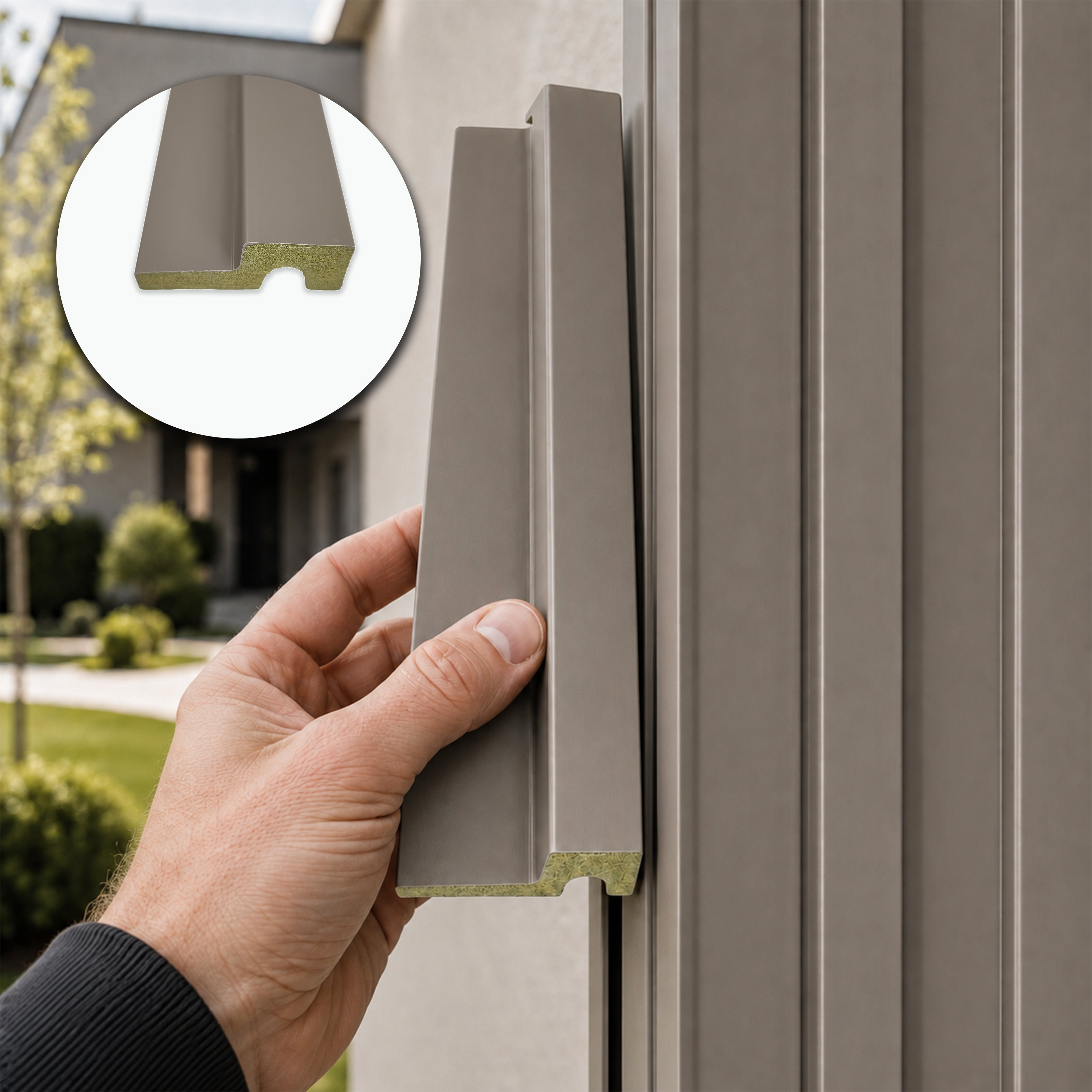 Profilo di Chiusura per Listellato Esterno in Polimero HPS 63x21x2800 mm – DECOREST EXTREME JH1064