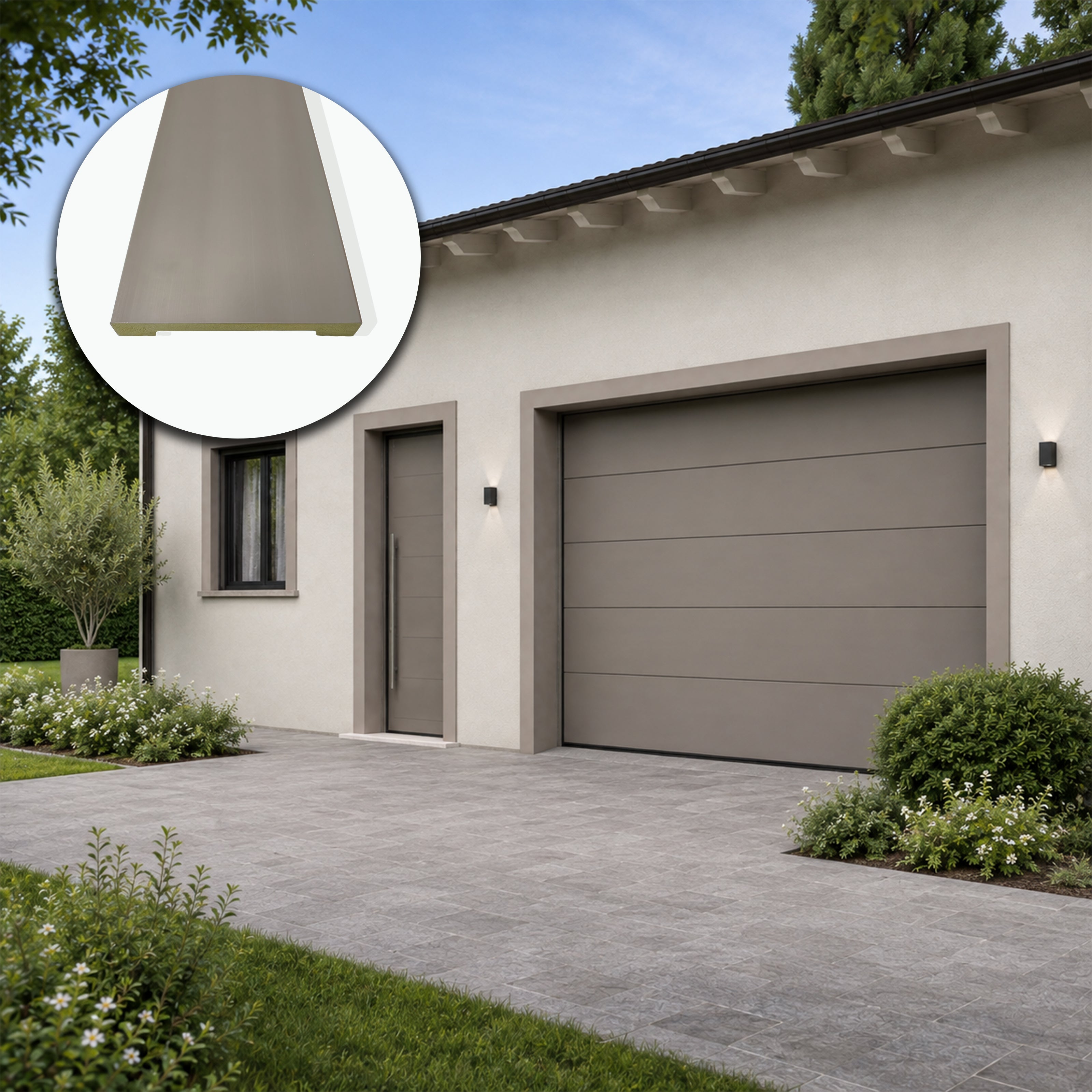 Cornice per Esterno in Polimero HPS 120x16x2500 mm – DECOREST EXTREME ARD JH16