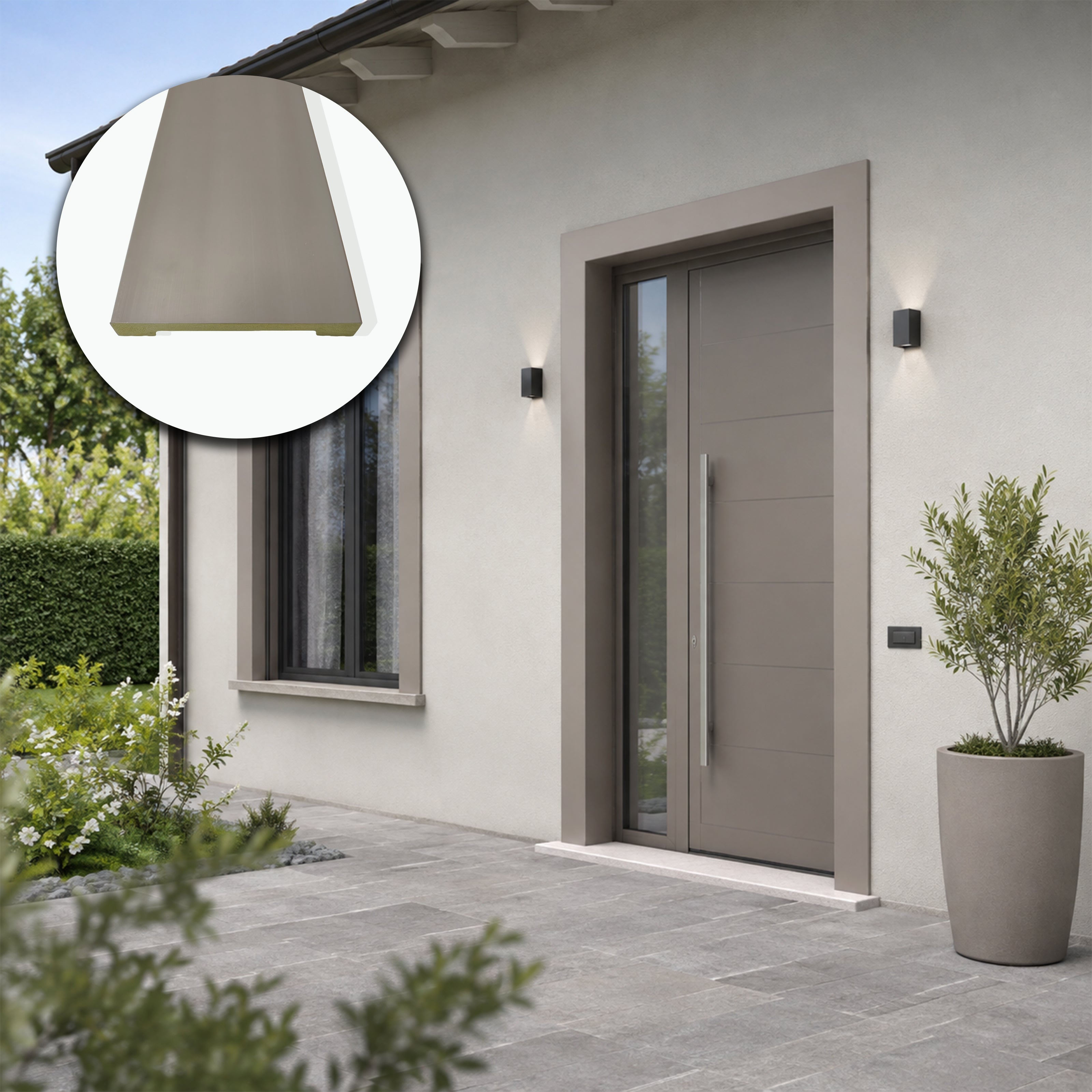 Cornice per Esterno in Polimero HPS 120x16x2500 mm – DECOREST EXTREME ARD JH16