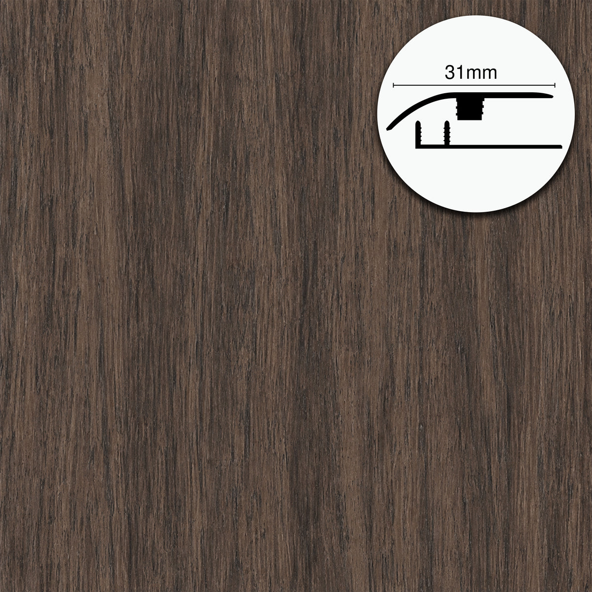 Profilo di Giunzione per Pavimenti SPC TAAC! in Alluminio Piatto o a Discesa 900 mm – Varie Colorazioni