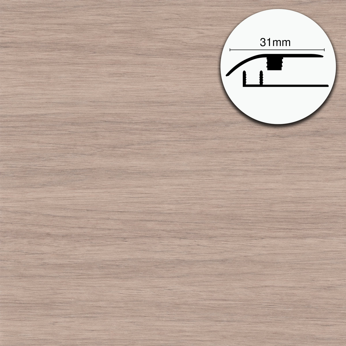 Profilo di Giunzione per Pavimenti SPC TAAC! in Alluminio Piatto o a Discesa 900 mm – Varie Colorazioni