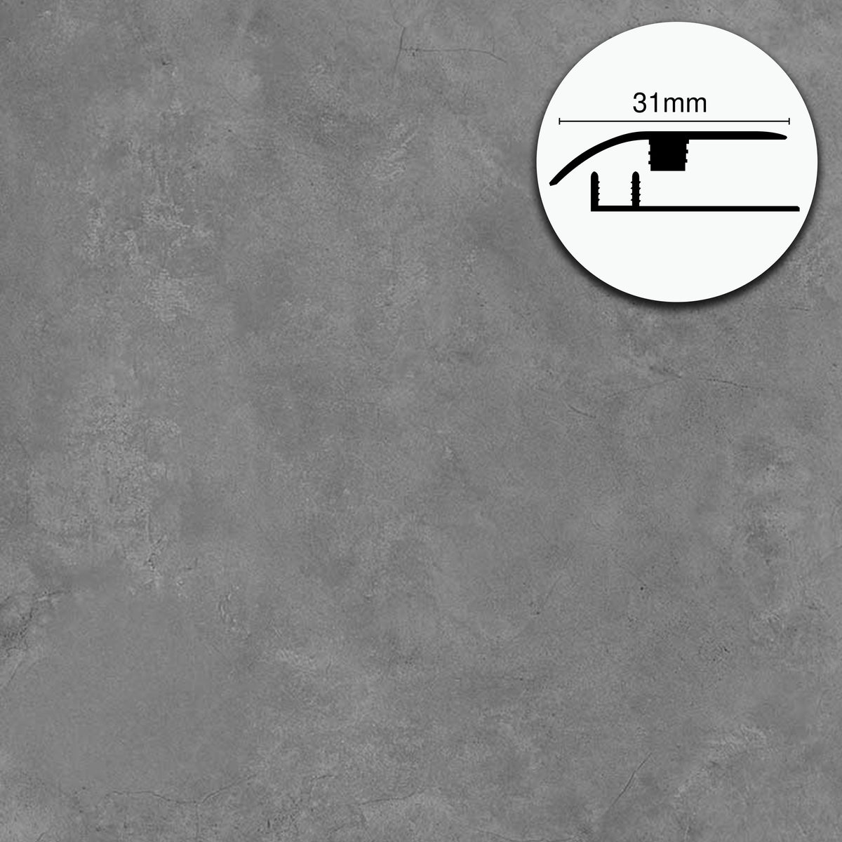 Profilo di Giunzione per Pavimenti SPC TAAC! in Alluminio Piatto o a Discesa 900 mm – Varie Colorazioni