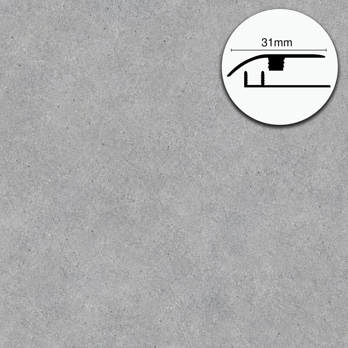 Profilo di Giunzione per Pavimenti SPC TAAC! in Alluminio Piatto o a Discesa 900 mm – Varie Colorazioni