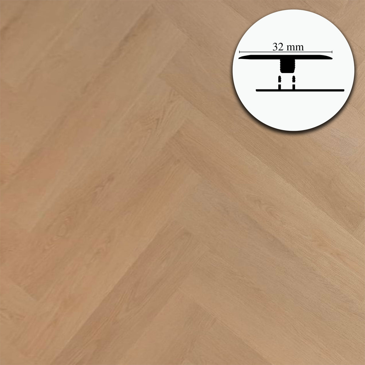 Profilo di Giunzione per Pavimenti SPC TAAC! in Alluminio Piatto o a Discesa 900 mm – Varie Colorazioni