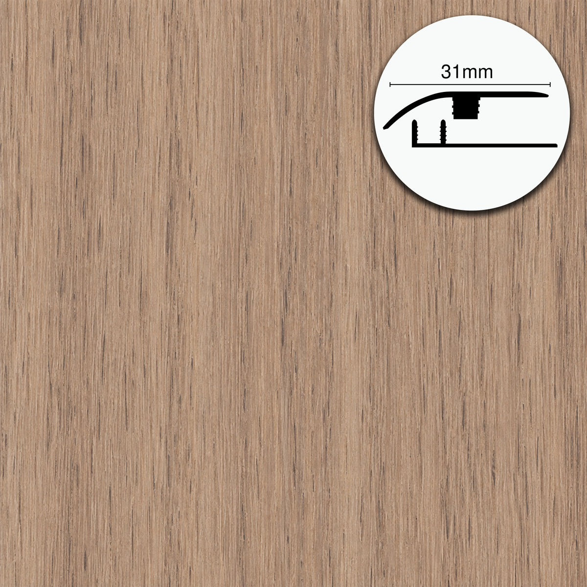 Profilo di Giunzione per Pavimenti SPC TAAC! in Alluminio Piatto o a Discesa 900 mm – Varie Colorazioni