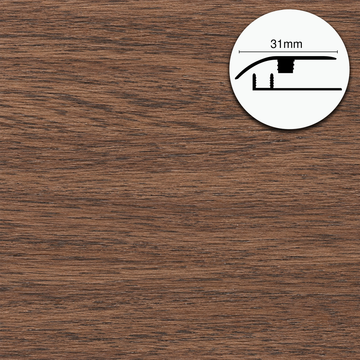 Profilo di Giunzione per Pavimenti SPC TAAC! in Alluminio Piatto o a Discesa 900 mm – Varie Colorazioni