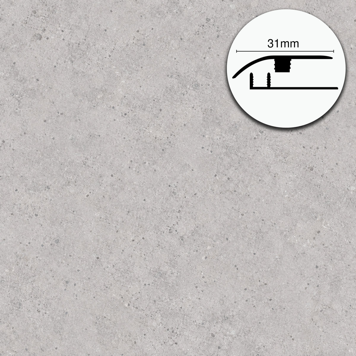 Profilo di Giunzione per Pavimenti SPC TAAC! in Alluminio Piatto o a Discesa 900 mm – Varie Colorazioni