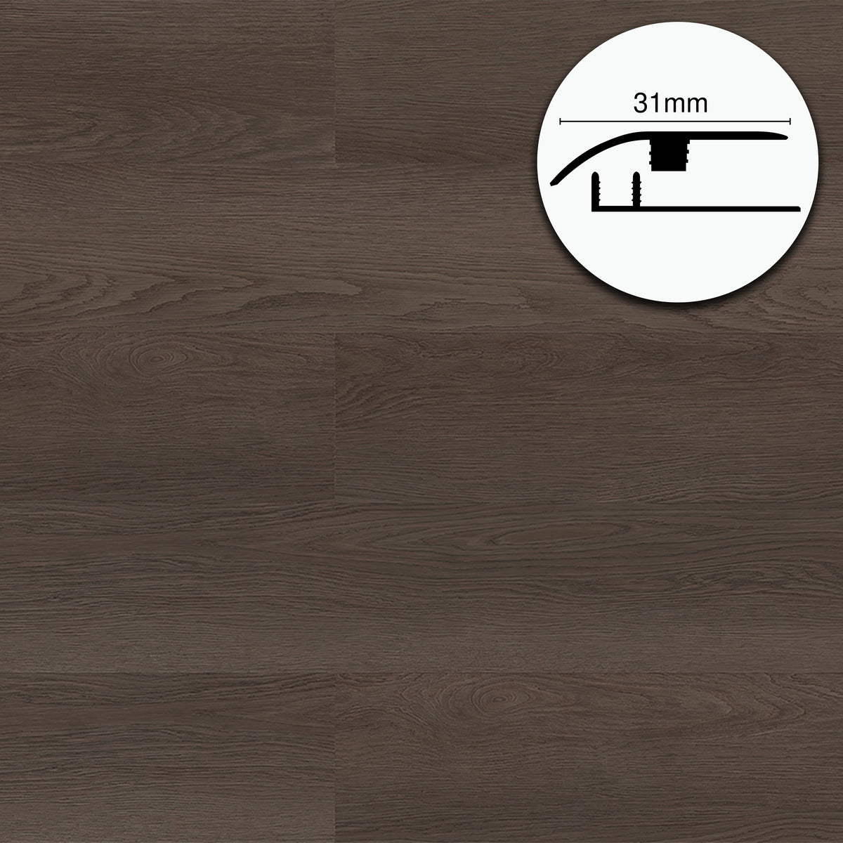 Profilo di Giunzione per Pavimenti SPC TAAC! in Alluminio Piatto o a Discesa 900 mm – Varie Colorazioni