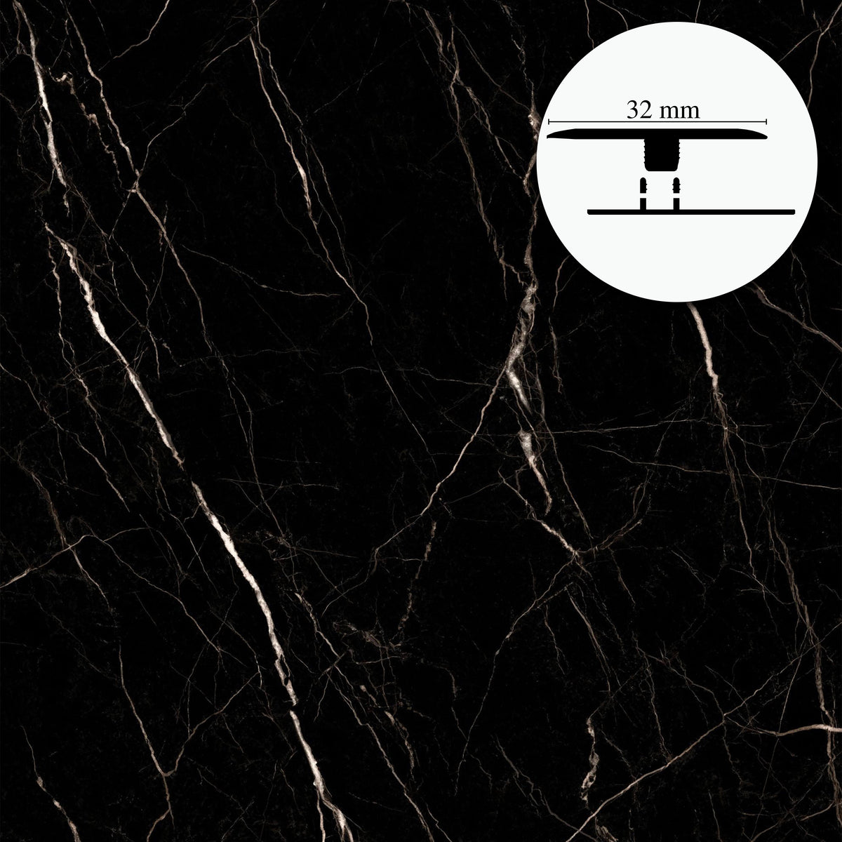 Profilo di Giunzione per Pavimenti SPC TAAC! in Alluminio Piatto o a Discesa 900 mm – Varie Colorazioni - Eternal Parquet