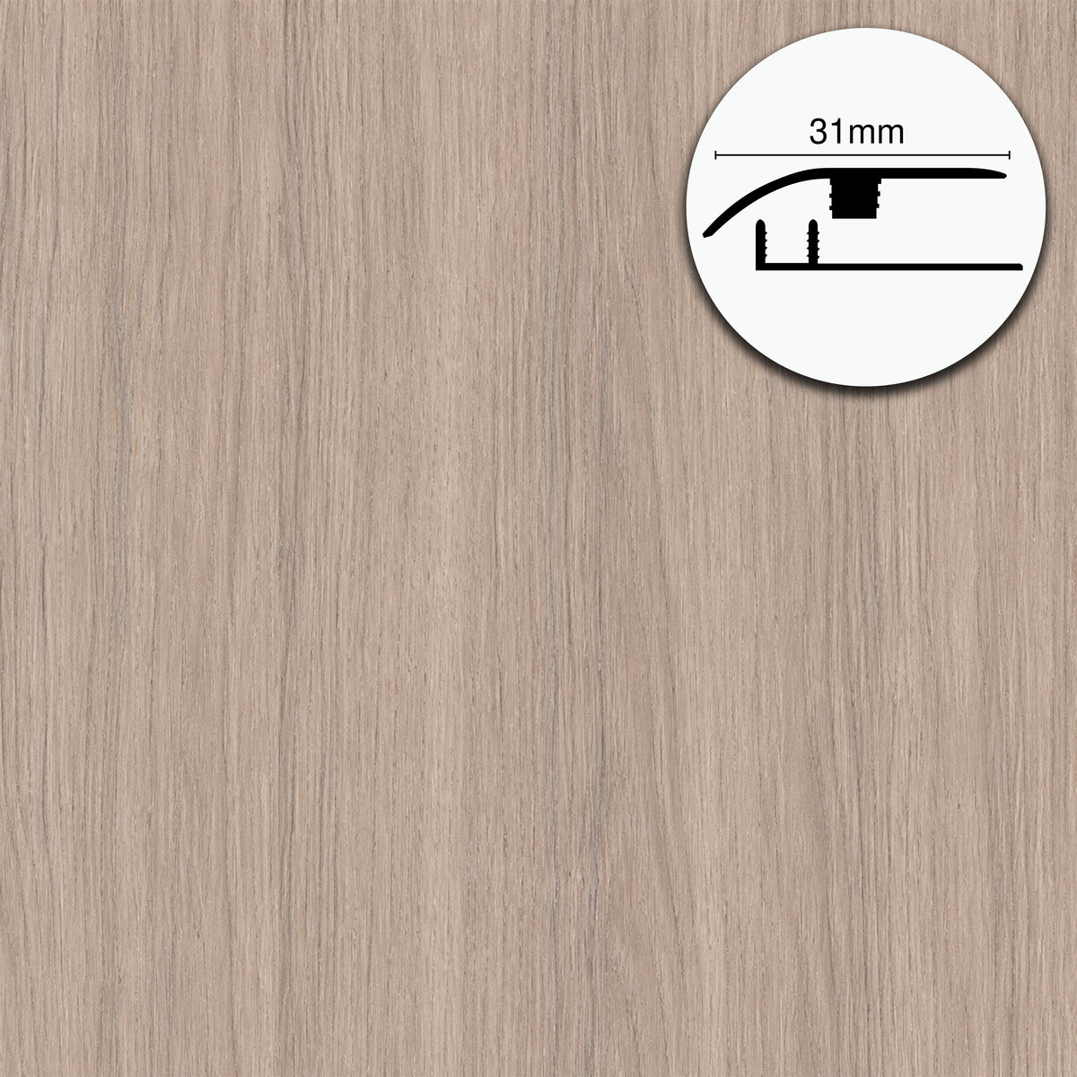 Profilo di Giunzione per Pavimenti SPC TAAC! in Alluminio Piatto o a Discesa 900 mm – Varie Colorazioni