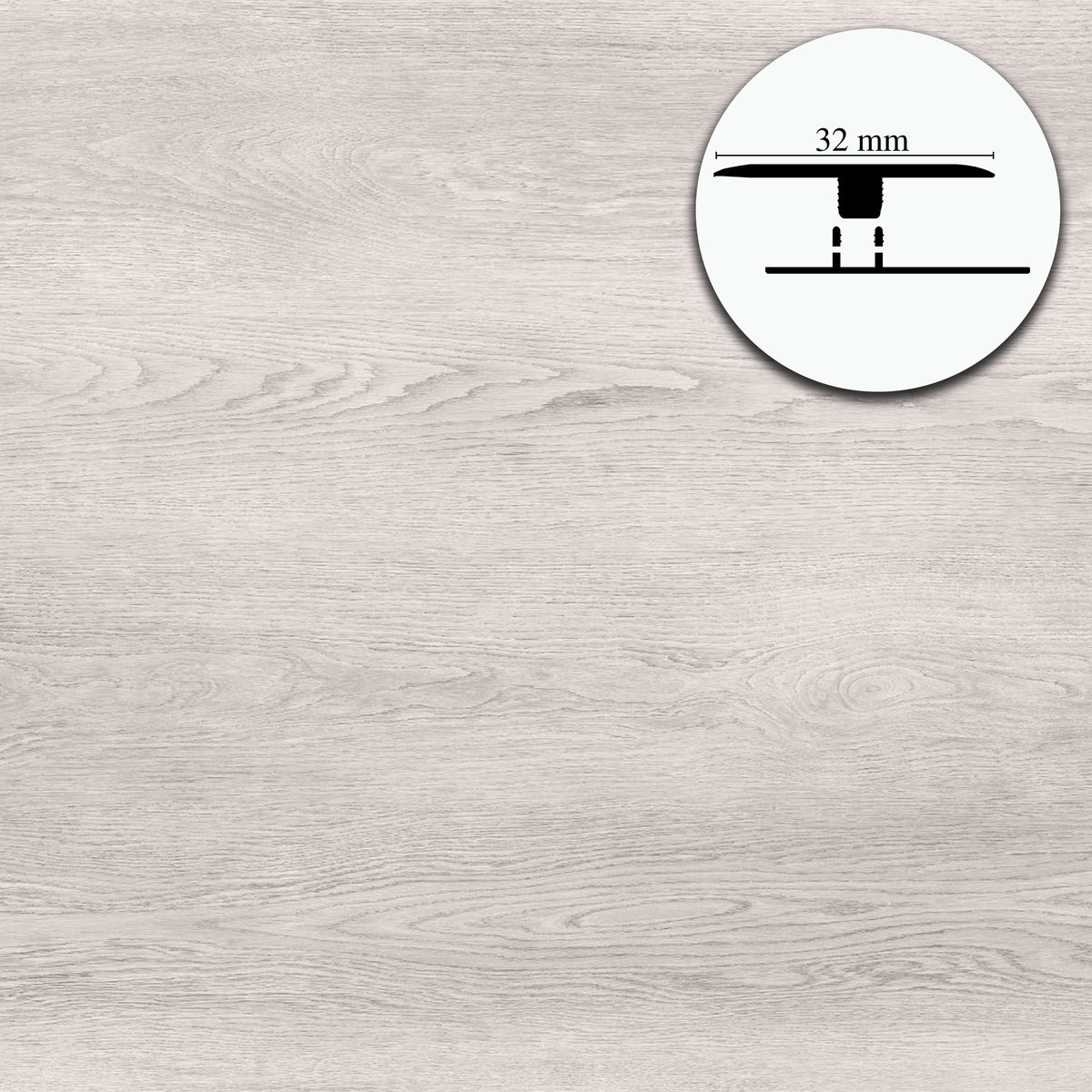 Profilo di Giunzione per Pavimenti SPC TAAC! in Alluminio Piatto o a Discesa 900 mm – Varie Colorazioni