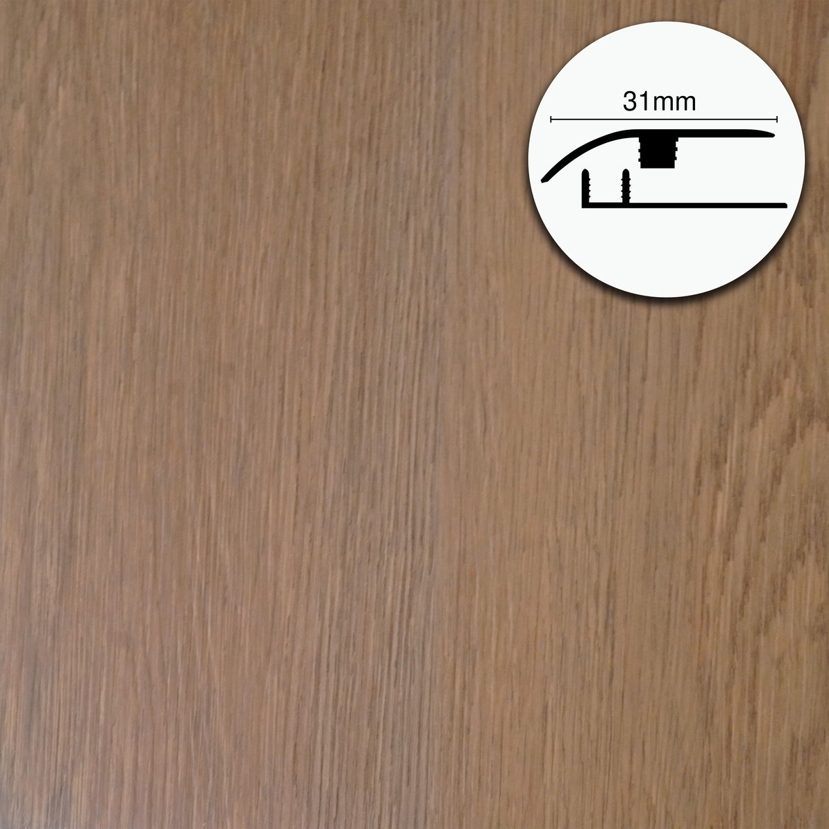 Profilo di Giunzione per Pavimenti SPC TAAC! in Alluminio Piatto o a Discesa 900 mm – Varie Colorazioni