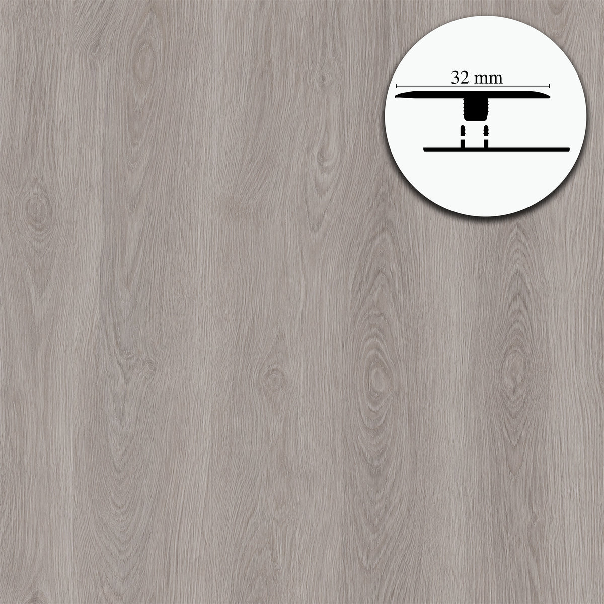 Profilo di Giunzione per Pavimenti SPC TAAC! in Alluminio Piatto o a Discesa 900 mm – Varie Colorazioni