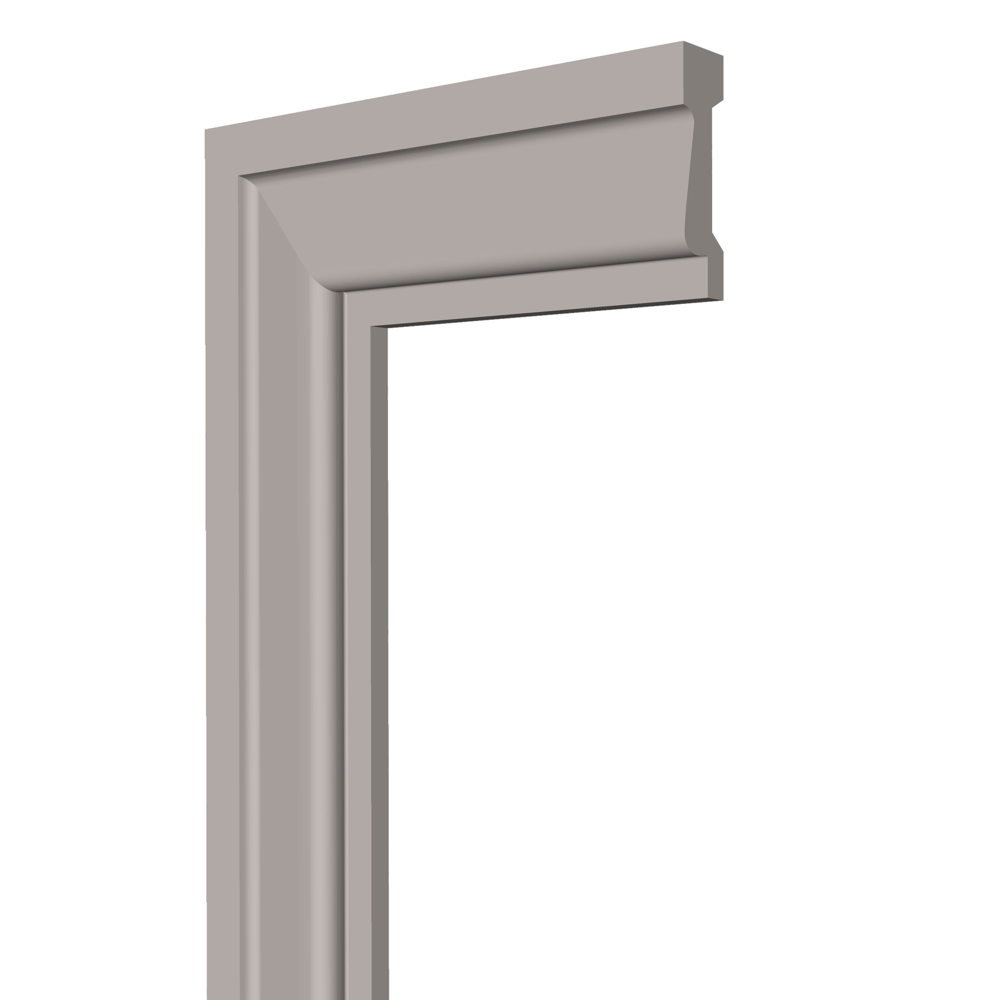 Cornice - profilo - battiscopa per ESTERNO Decorest in polistrutturato inscalfibile 100x25mm (prezzo al metro)
