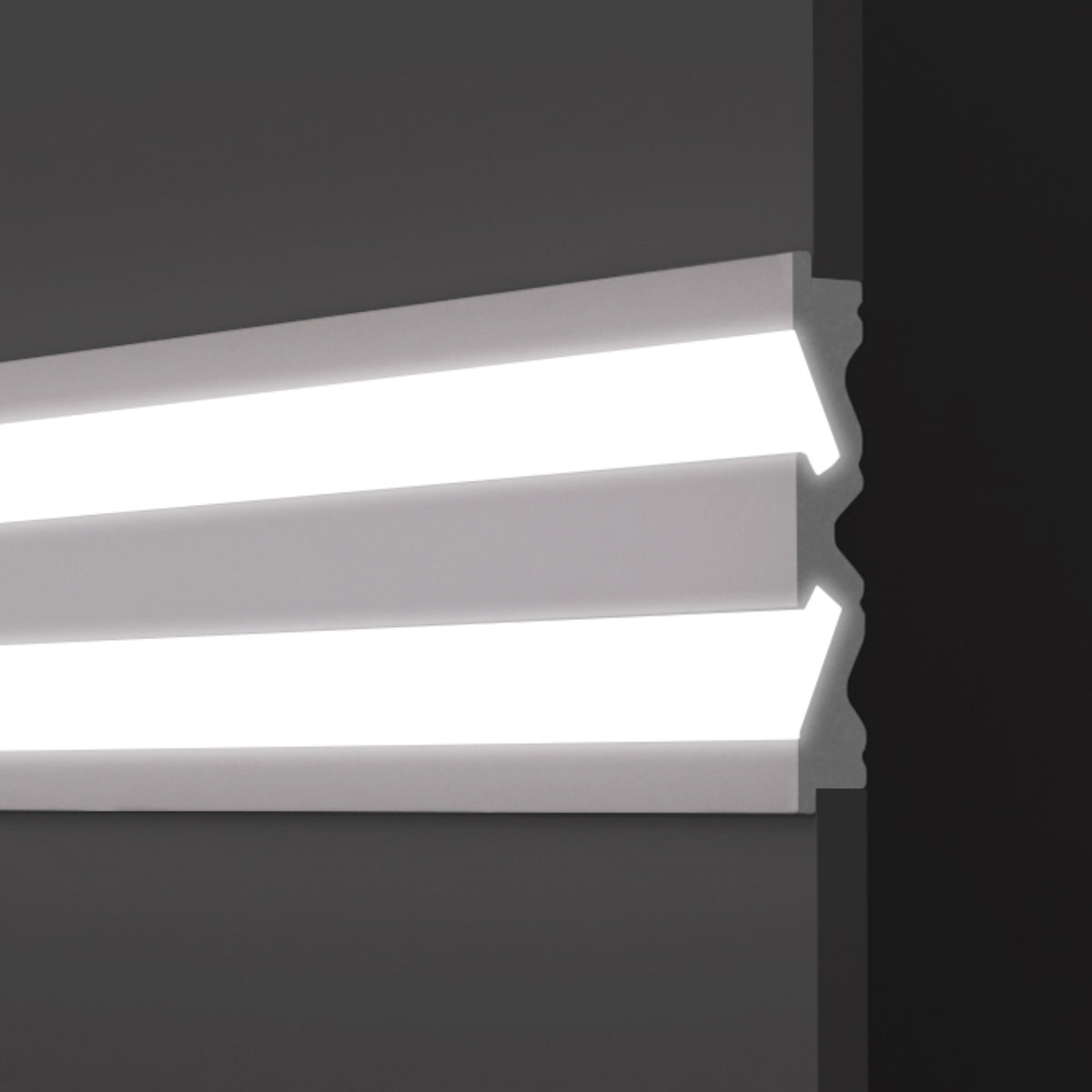 Profilo LED da Incasso per Cartongesso in Polimero 17x110x2700 mm – JX236 – Venduto al Metro Lineare
