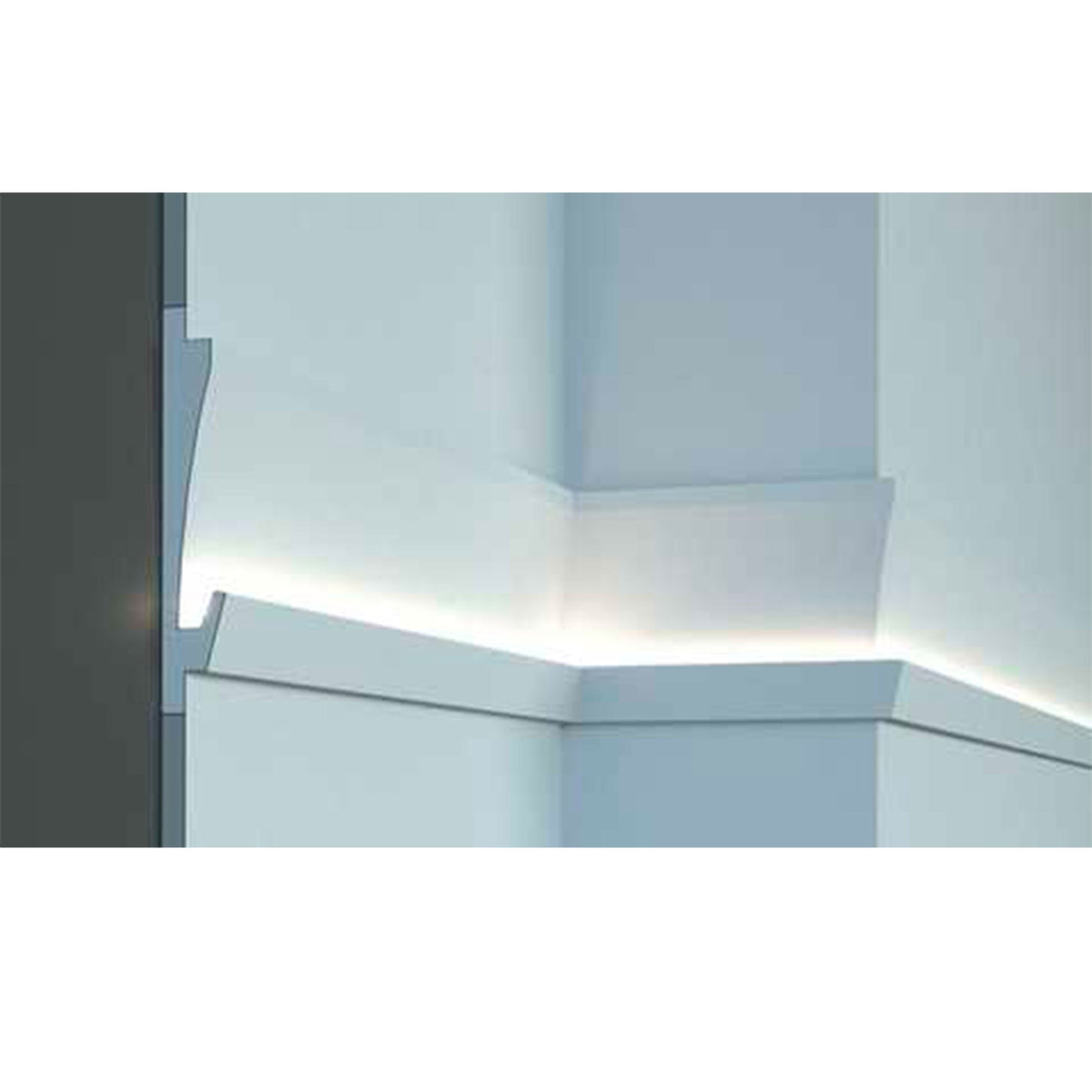 €9,99 a barra *** STOCK *** Pacco da 12 barre di cornice XPS  Con alloggio LED 25X180x1150 KD404 - Eternal Parquet