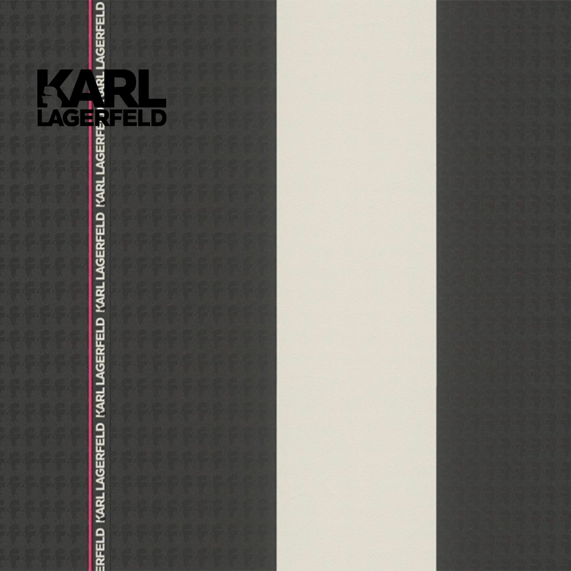 5,32mq Rotolo Carta da Parati griffata KARL LAGERFELD in TNT a rilievo multigloss PREMIUM 10,05x0,53mt cod. 37848-2 - Eternal Parquet