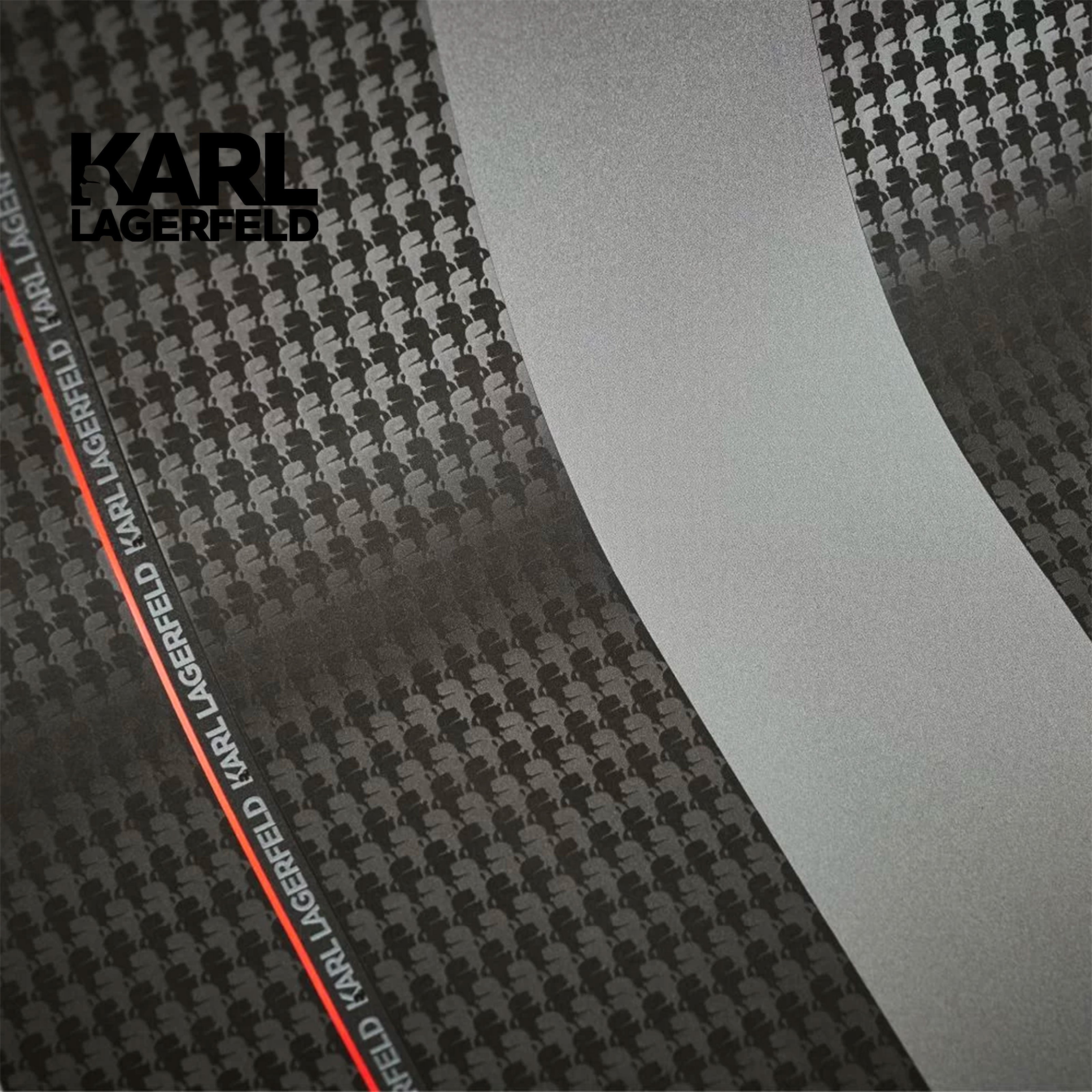 5,32mq Rotolo Carta da Parati griffata KARL LAGERFELD in TNT a rilievo multigloss PREMIUM 10,05x0,53mt cod. 37848-2 - Eternal Parquet