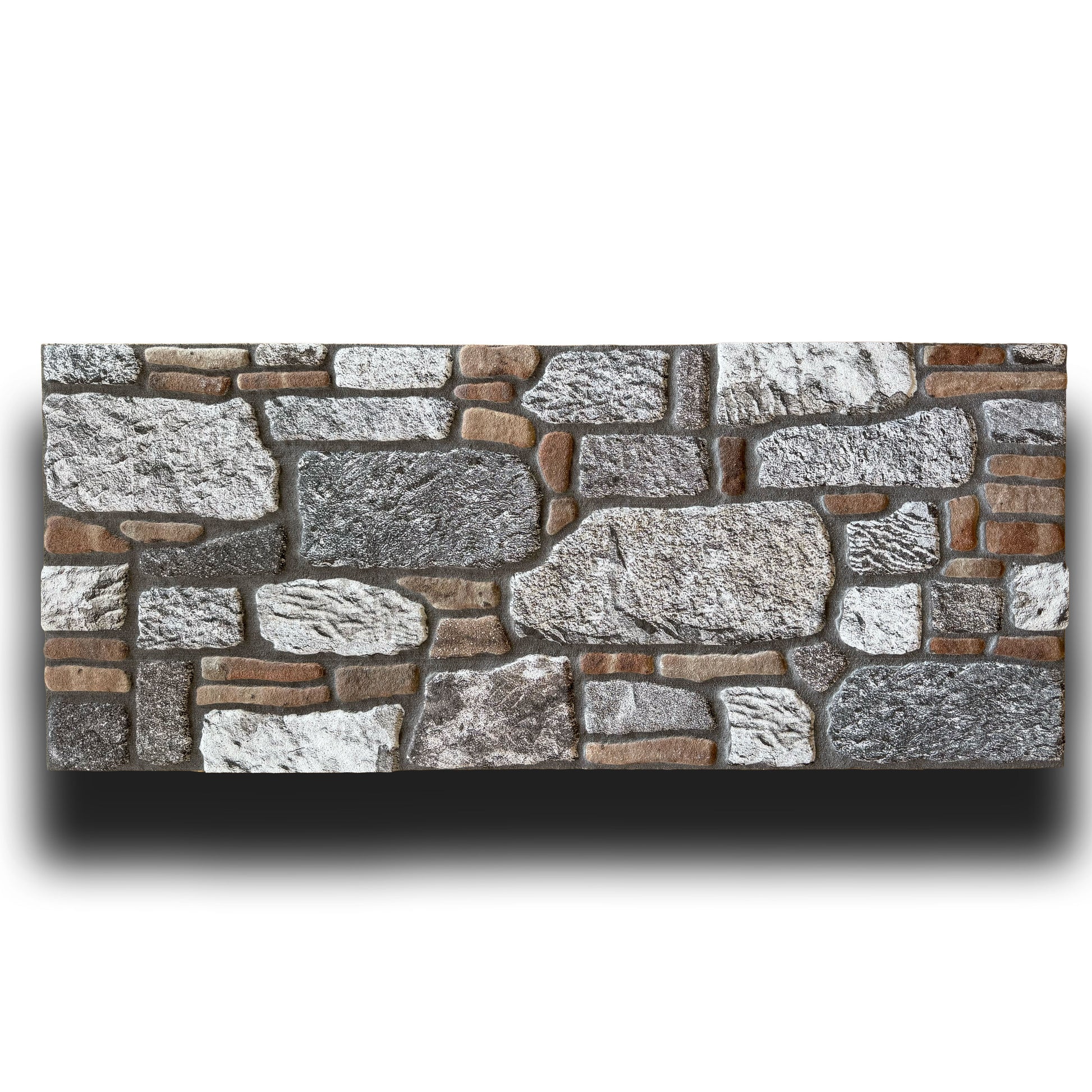 CAPPOTTO esterno - interno isolante in STYROFOAM 3D sp.2cm (120x50cm) con sabbiatura e malta Roccia e brick - Eternal Parquet