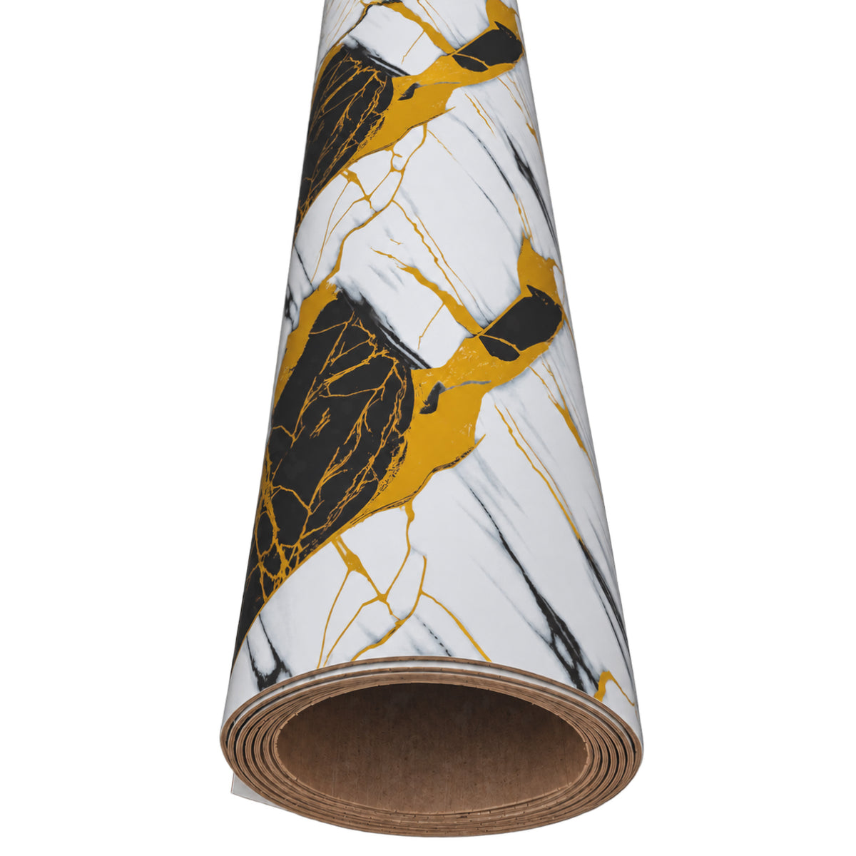 Rivestimento Autoadesivo SXP Effetto Marmo Brecciato Oro e Nero HI-RES 1200x3000x2,5 mm – Rotolo 3,6 m²