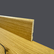 BATTISCOPA BC in legno MASSELLO impiallacciato VERO LEGNO DI ROVERE 70x10 verniciato opaco poro aperto - Eternal Parquet