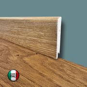€1,69ml  ** FUORI TUTTO ** Lotti da 72ml di Battiscopa in legno multistrato impiall. ROVERE DECAPATO  82x13mm - Eternal Parquet