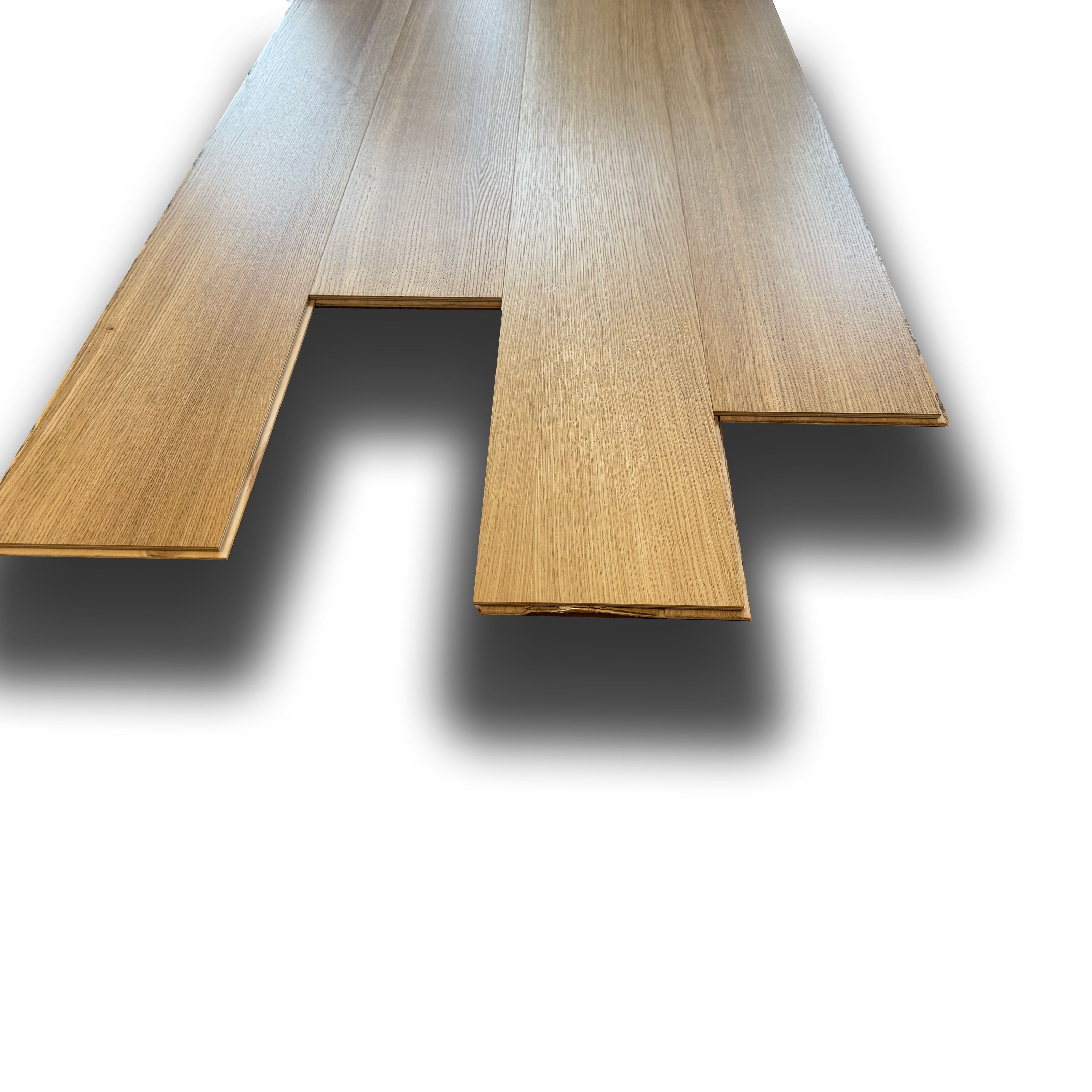 €29,99MQ *STOCK LUXURY* Lotto da 45mq Listoni in Rovere RIGATINO prefinito spazz. ANTIGRAFFIO 13x180x1500mm - Eternal Parquet