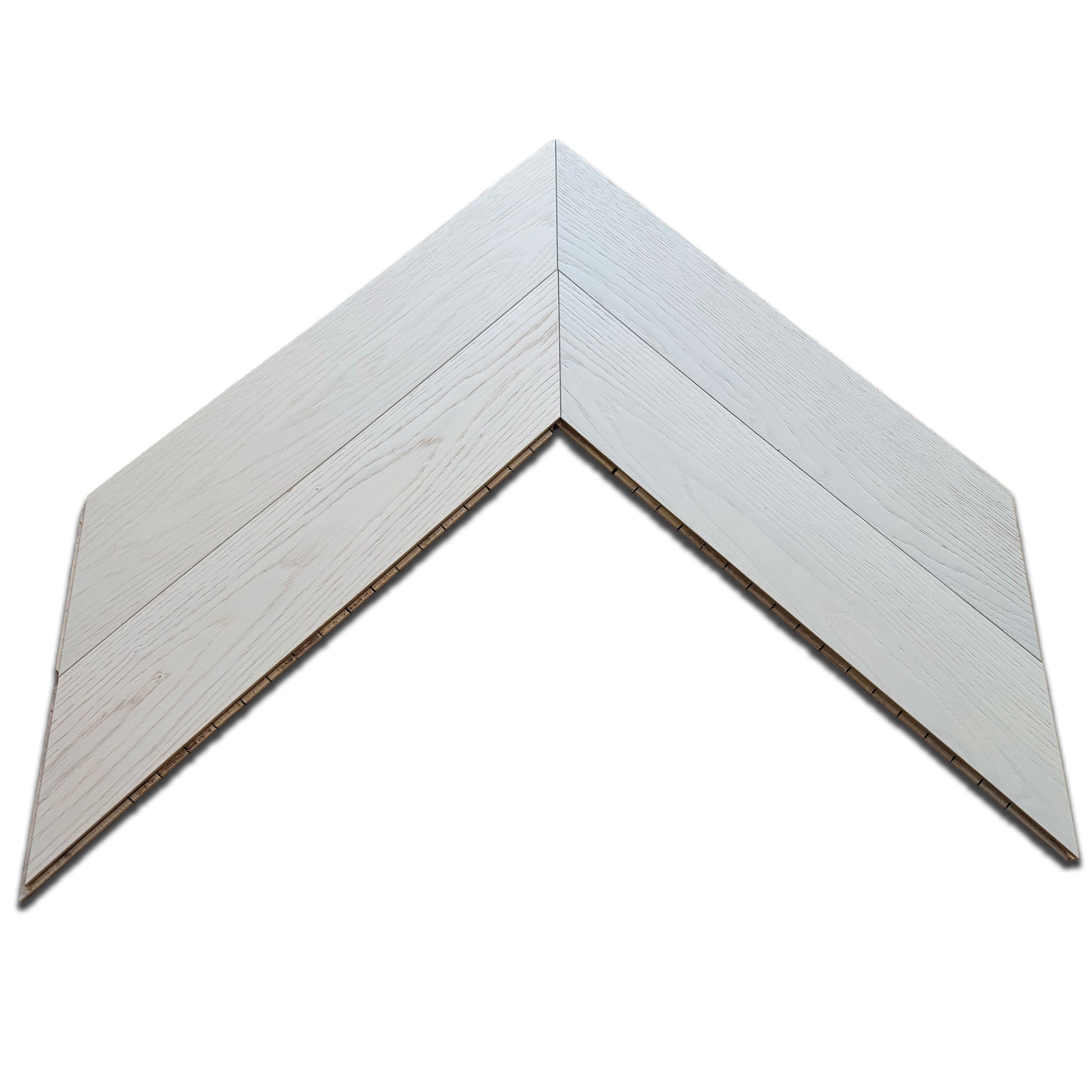 €39,90mq * STOCK GARBELOTTO * Lotto da 44mq di Parquet Rovere Grey White spazz. Bisell. 14x120x600 SPINA FRANCESE (4mm nobile) - Eternal Parquet