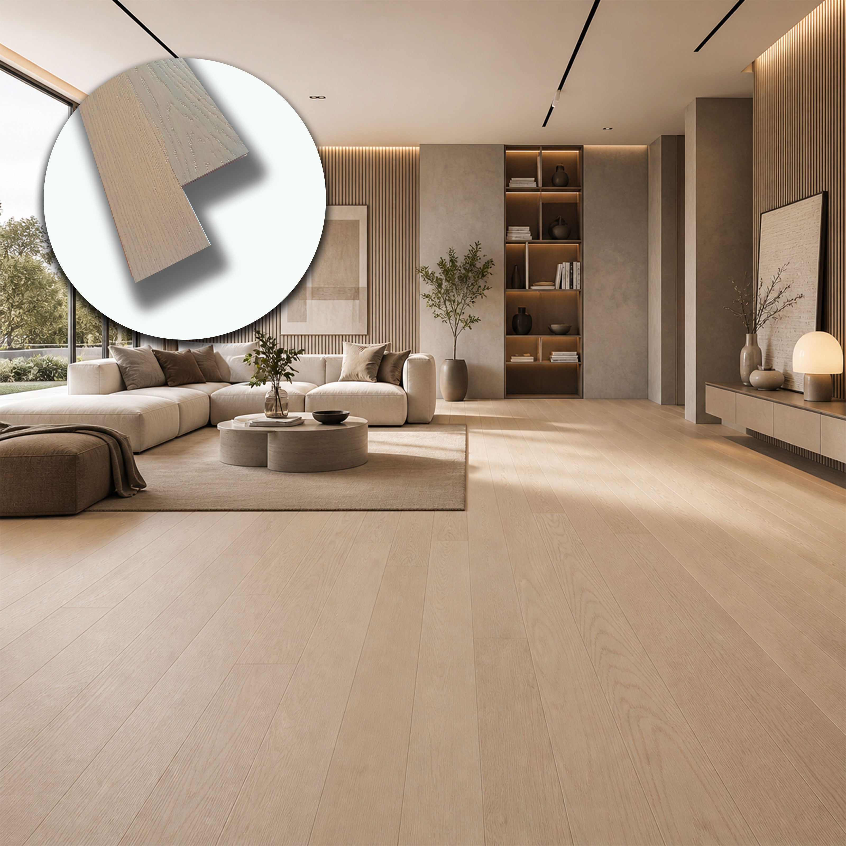 €18,90mq * STOCK GARBELOTTO * Lotto da 11mq di Maxilistone Rovere Velato spazz. 9x120x600/900 (3mm nobile) - Eternal Parquet